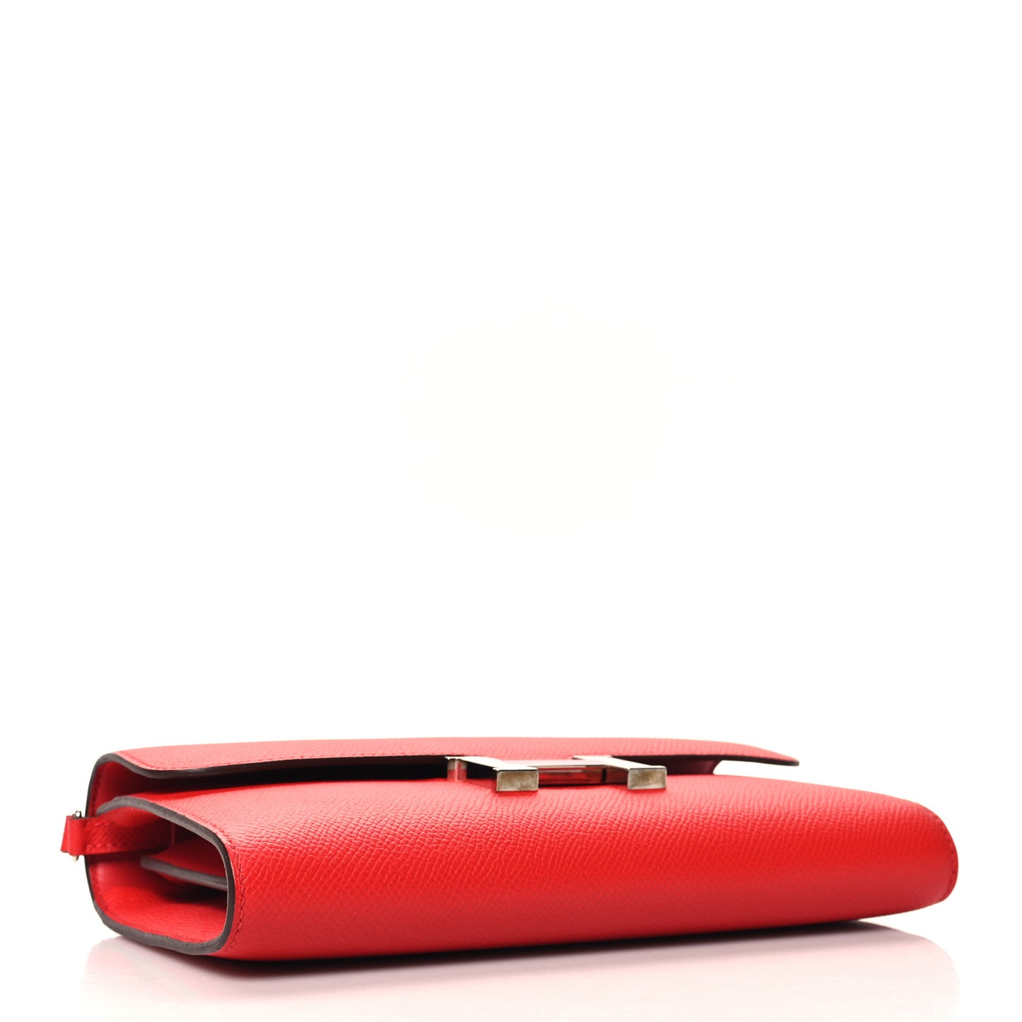 Epsom Enamel Constance Wallet To Go Rouge De Coeur Rubis
