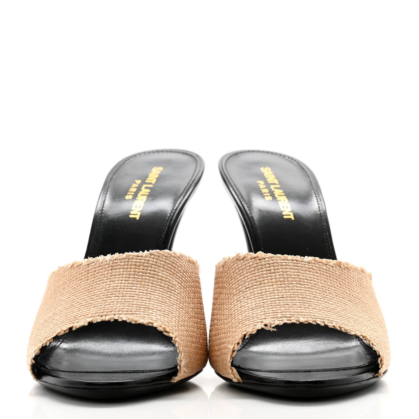 Raffia Calfskin La 16 95 Mule Sandals 40 Cammello