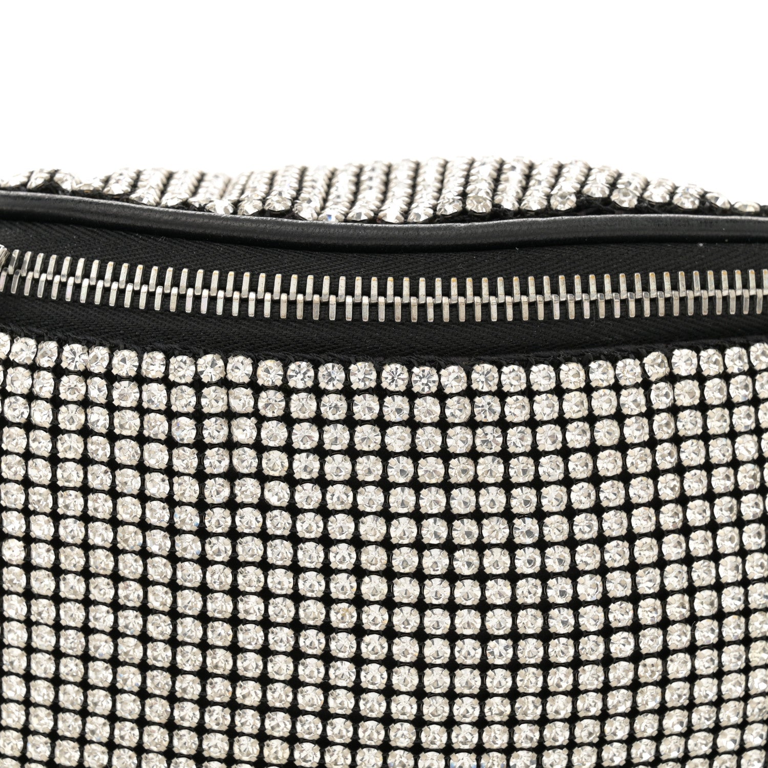 Alexander Wang Rhinestone Mesh Mini Attica Belt Bag Black 7 of 11