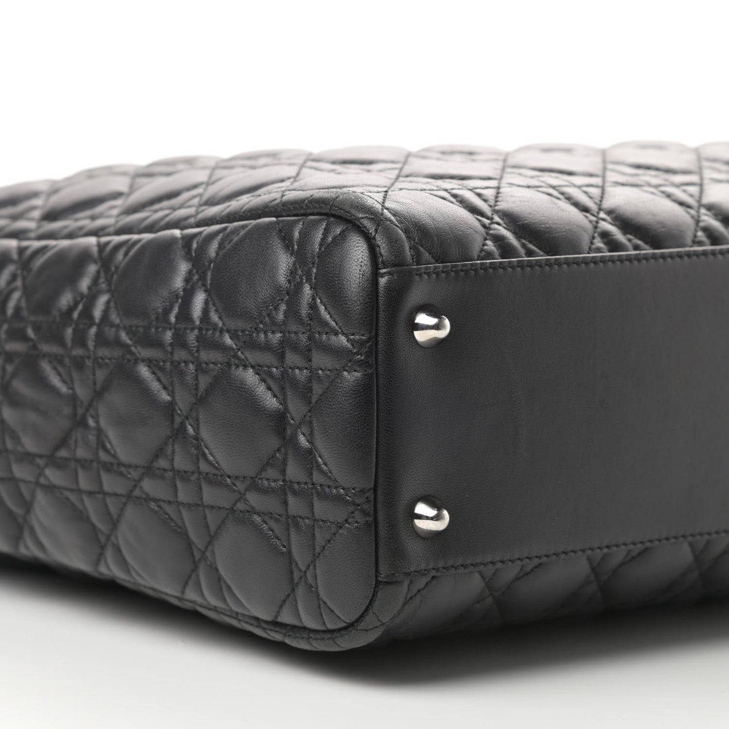 Lambskin Cannage Dior Soft Shopping Tote Black