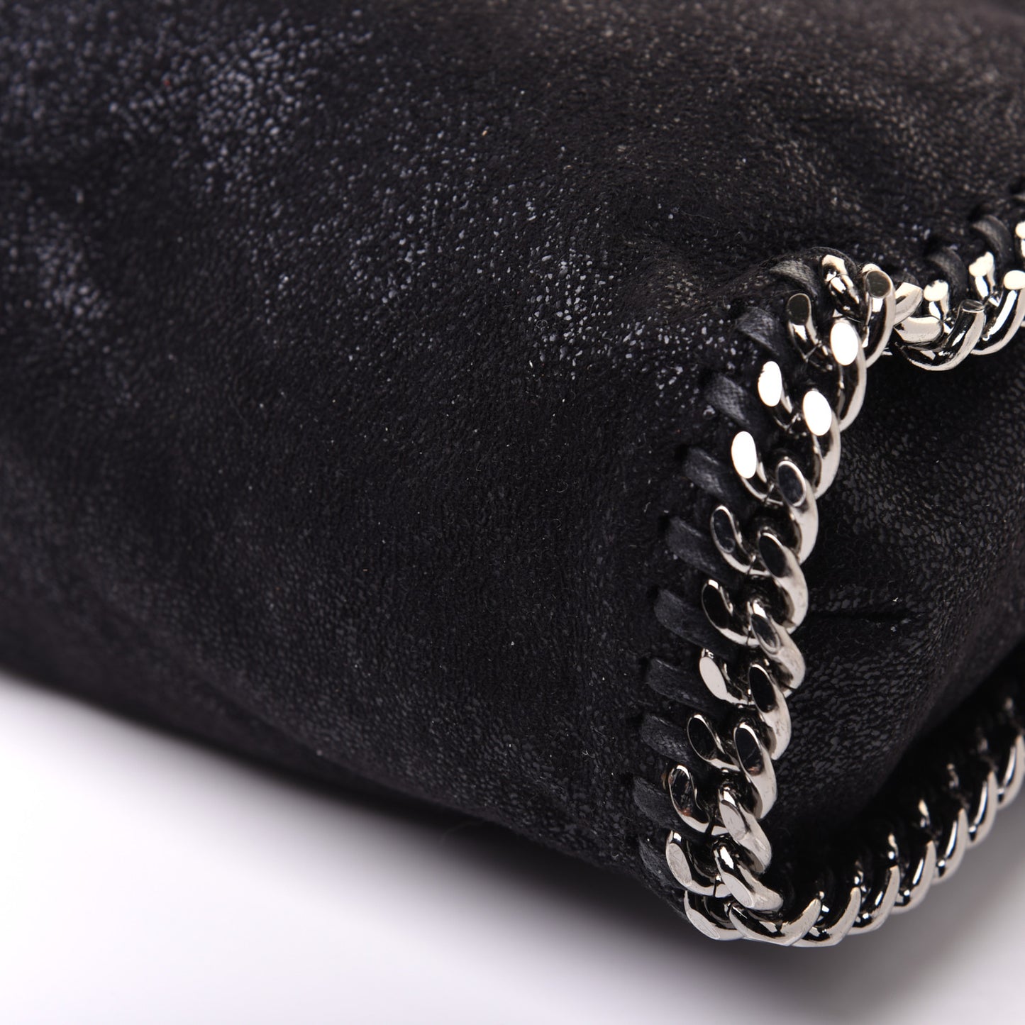 Shaggy Deer Falabella Fold Over Tote Black
