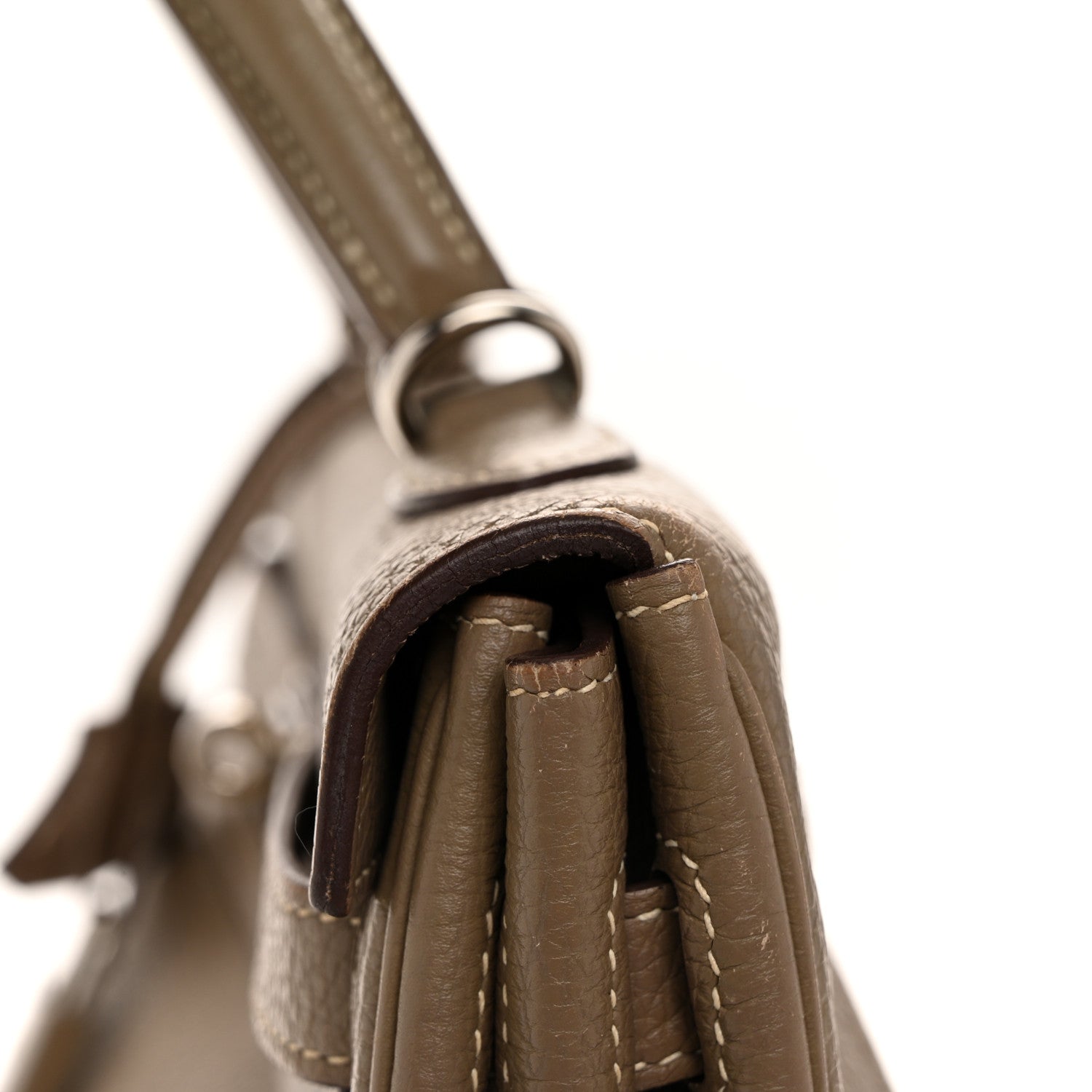 Hermes Togo Kelly Retourne 35 Etoupe 11 of 14