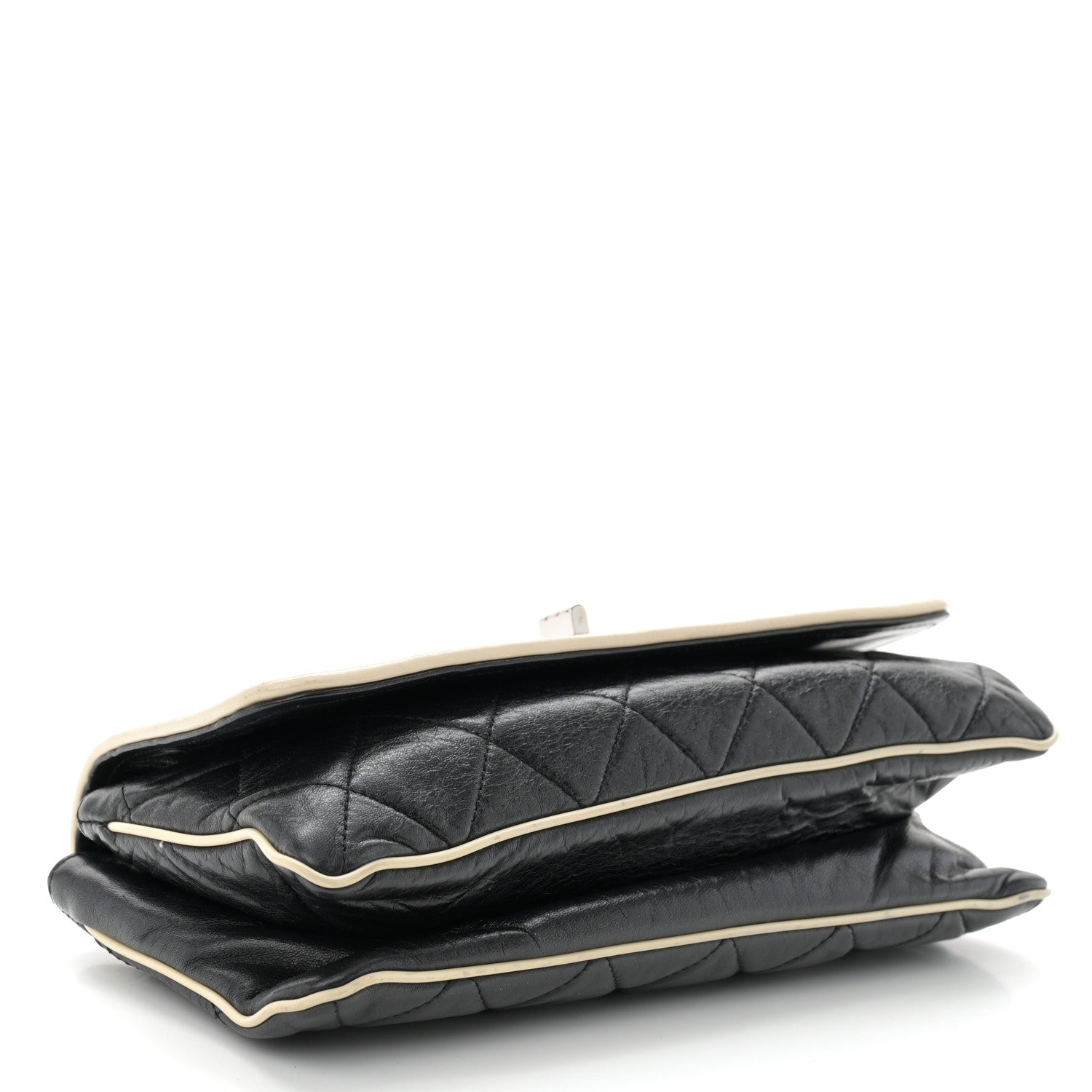 Chanel Lambskin East West Mademoiselle Flap Black 4 of 11