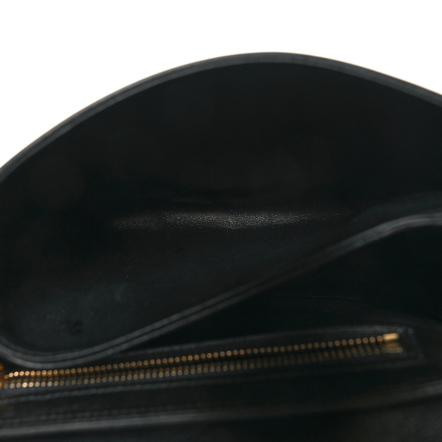 Shiny Calfskin Small C Bag Black