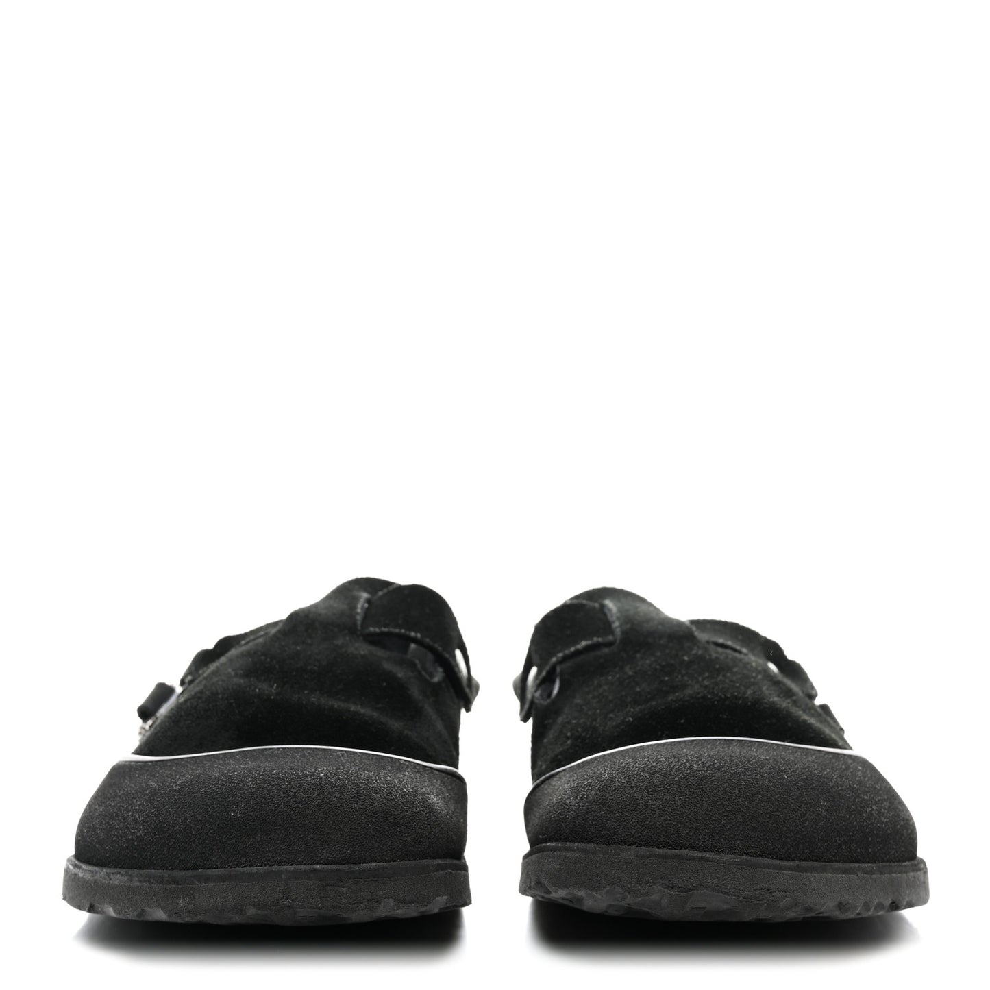 X BIRKENSTOCK Felted Wool Nubuck Calfskin Tokio Mule 42 Black
