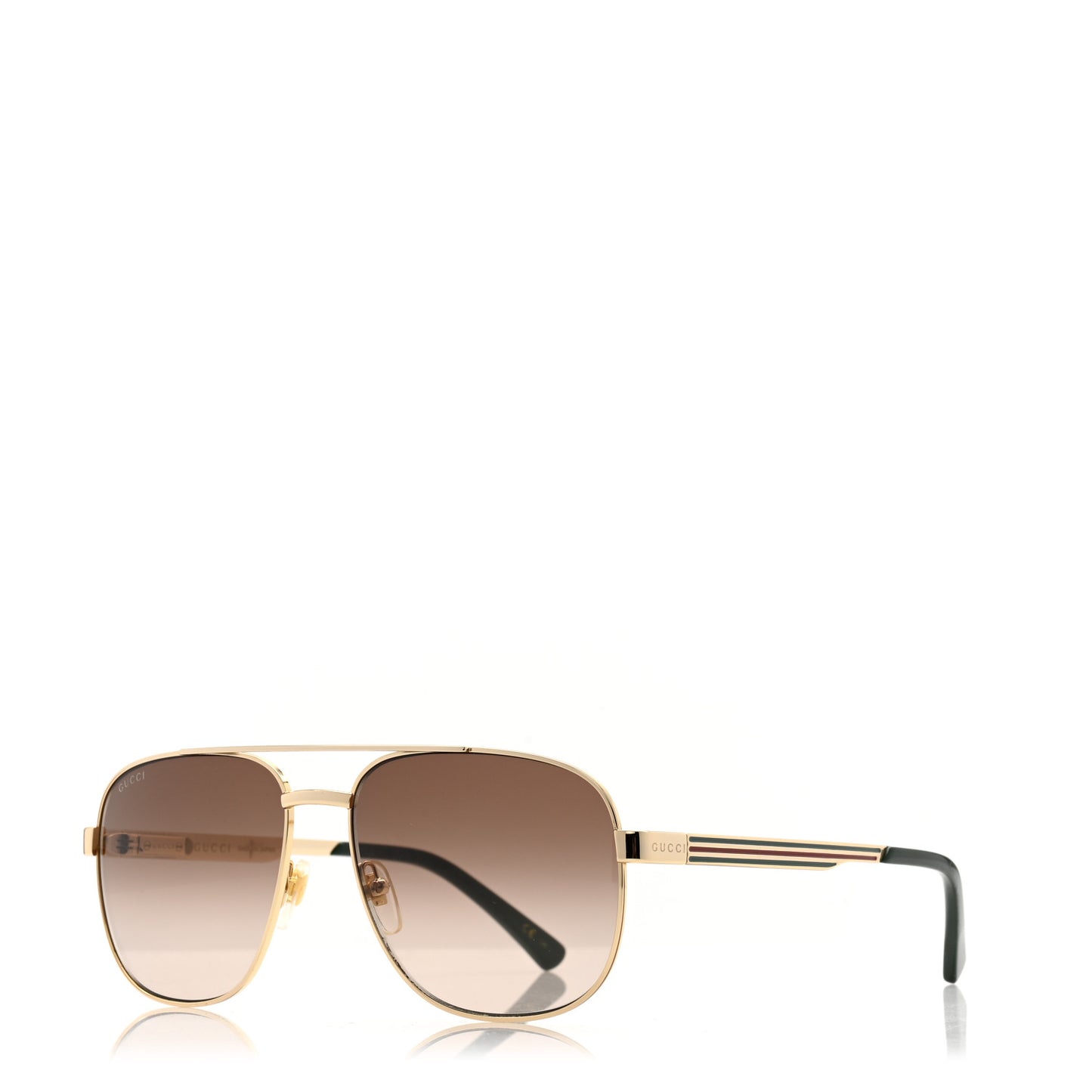 Metal Acetate Navigator Frame Sunglasses GG1223S XL Gold