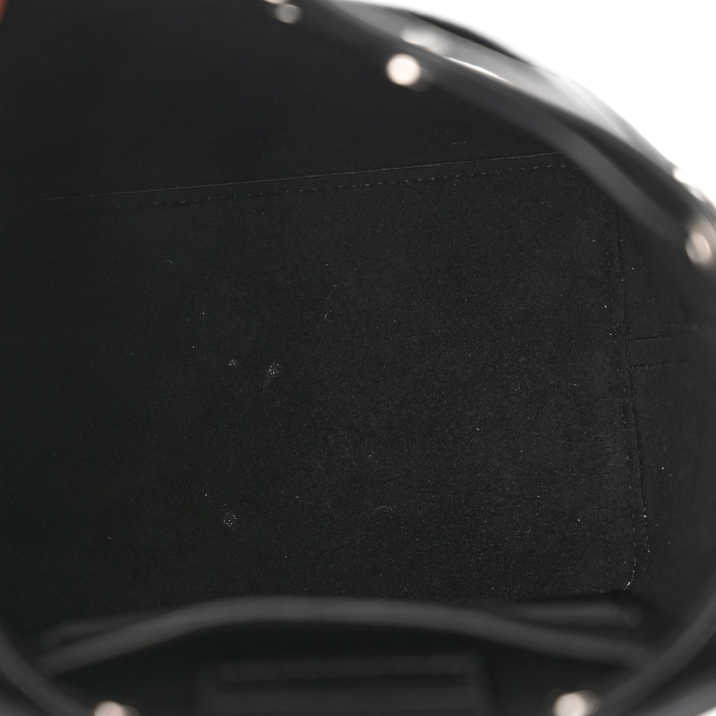 Calfskin Nano Lockme Bucket Black