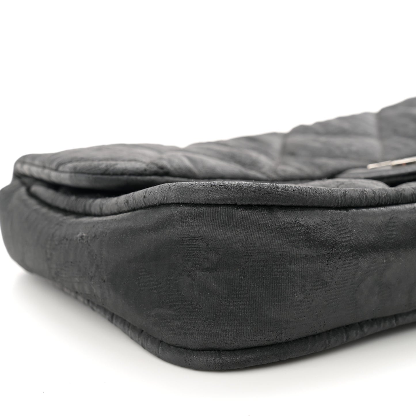 Coated Canvas Quilted Le Marais Flap Black