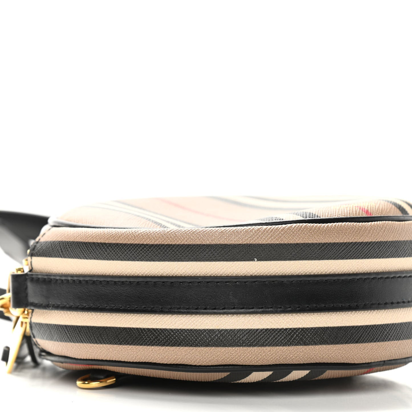E-Canvas Calfskin Icon Stripe Louise Bag Archive Beige