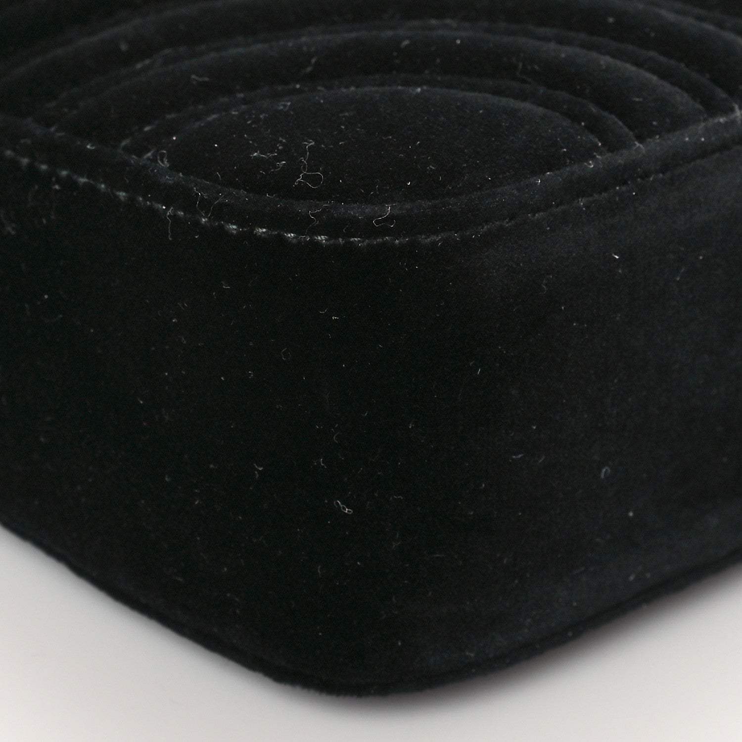 Gucci Velvet Matelasse Mini GG Marmont Shoulder Bag Black 10 of 11