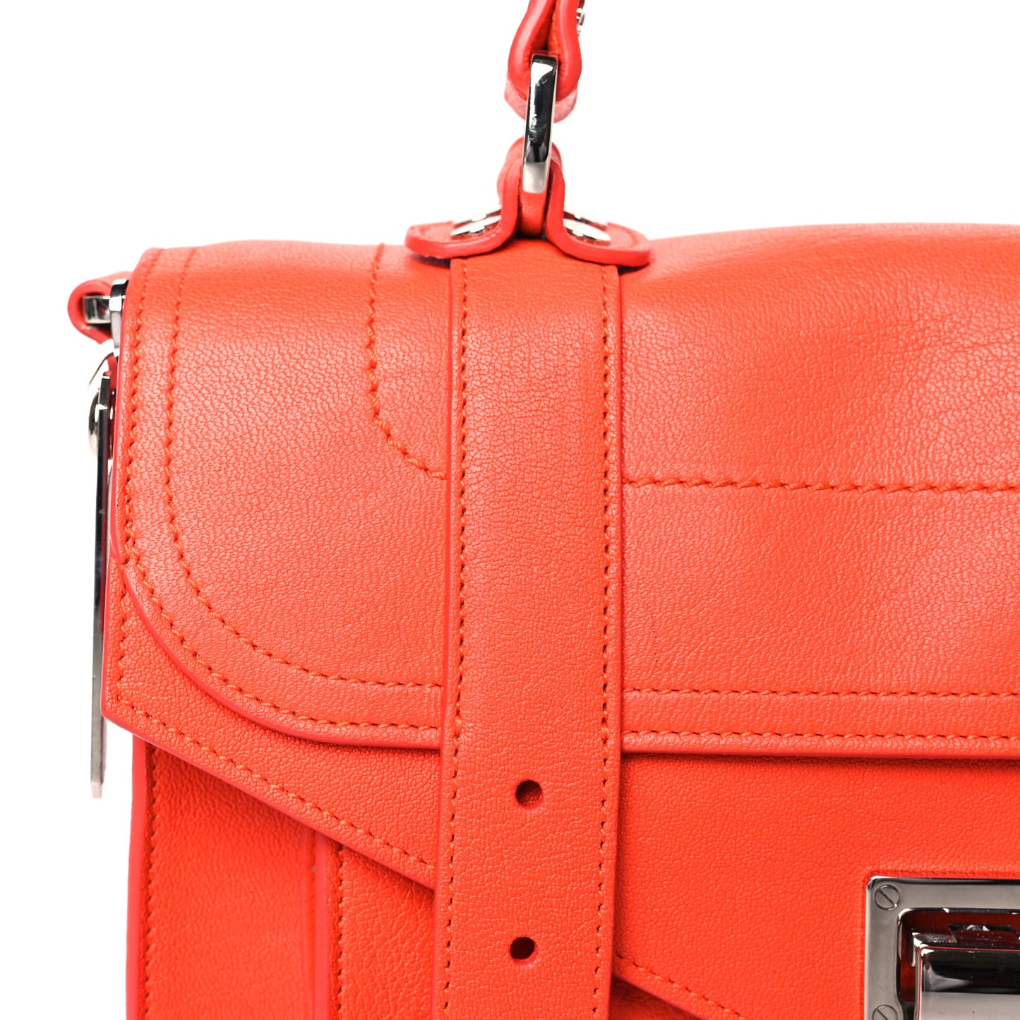 Lambskin Tiny PS1 Satchel Orange Pepper