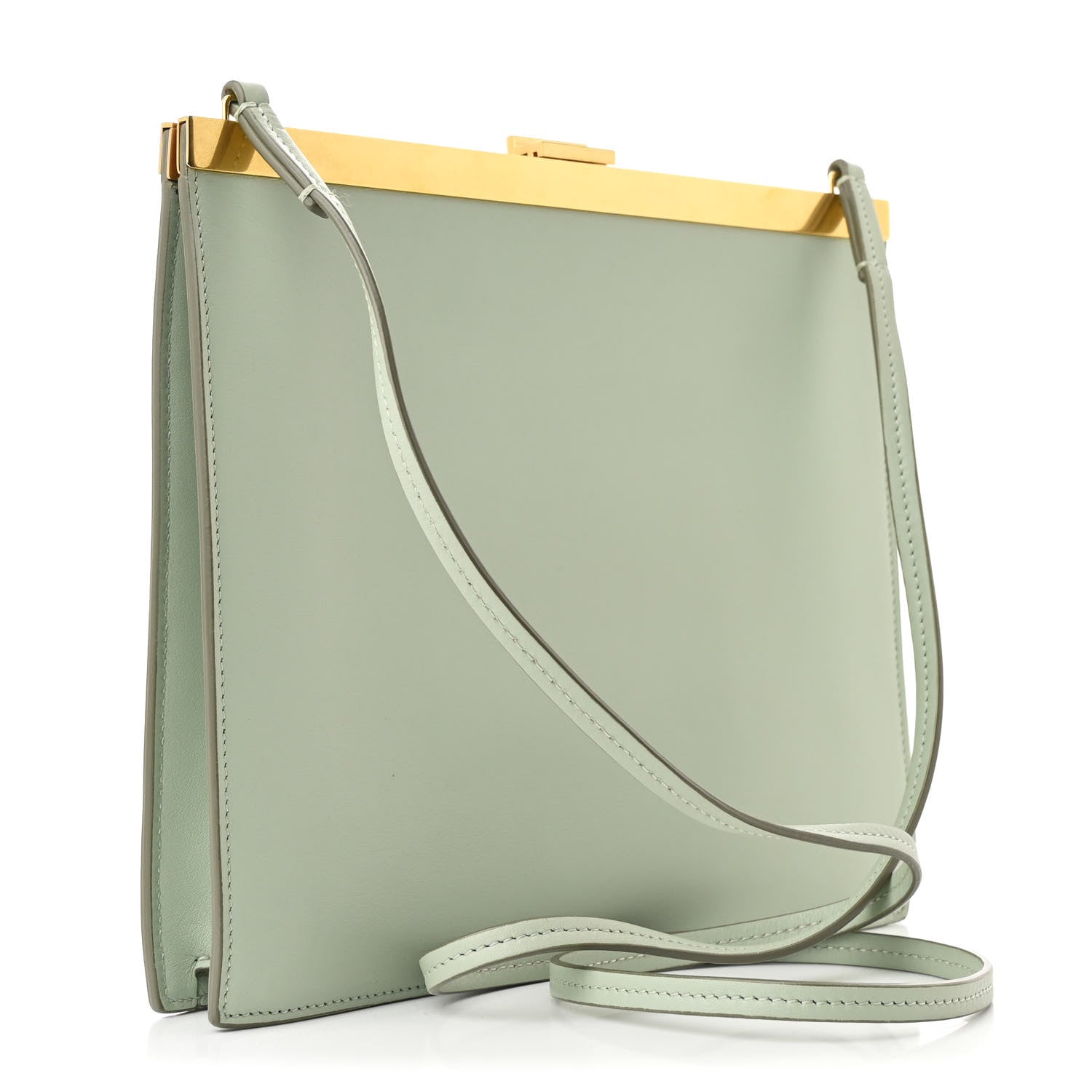 Celine Smooth Calfskin Mini Clasp Bag Jade 3 of 10