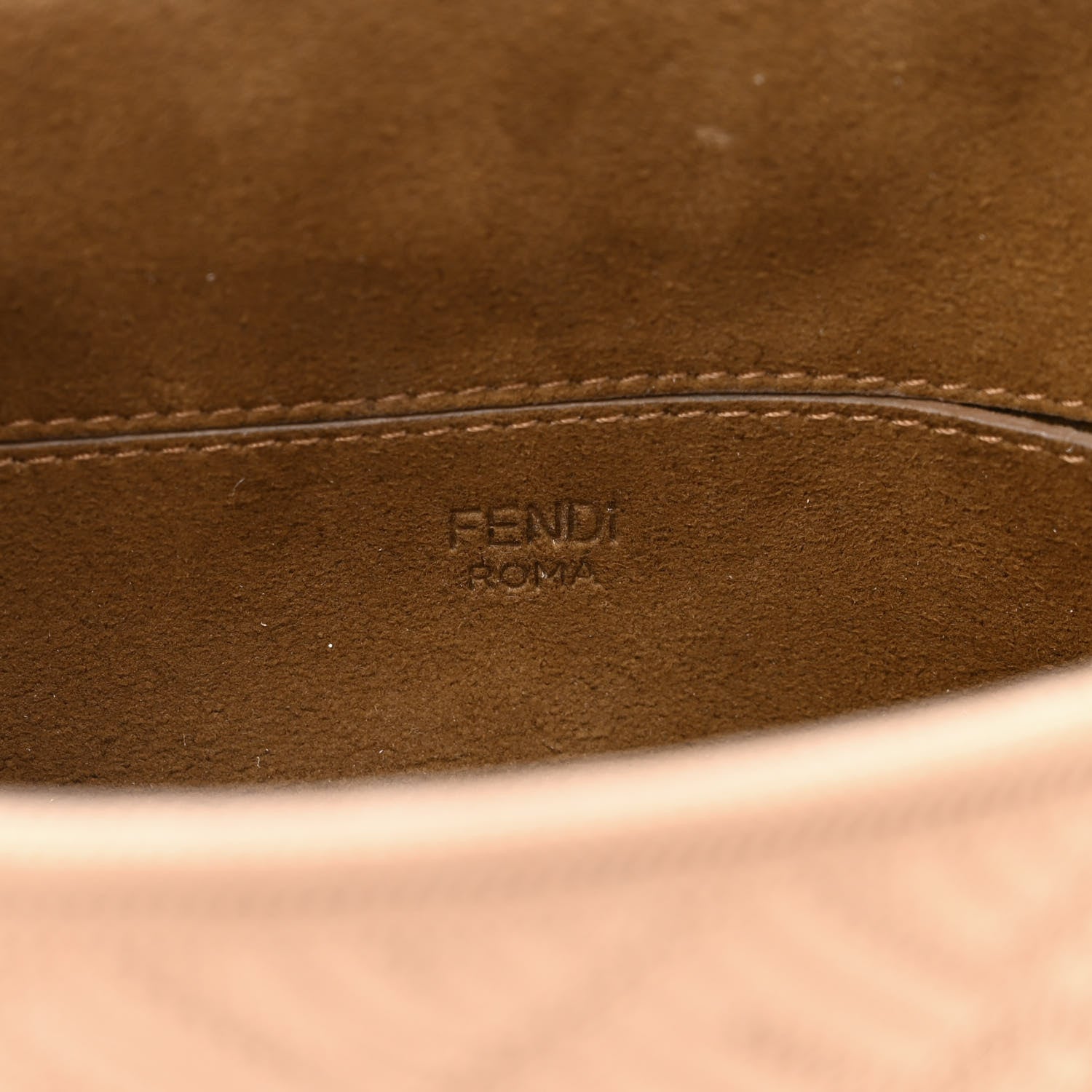 Fendi Technical Fabric FF Midi Chain Baguette Sand 6 of 11