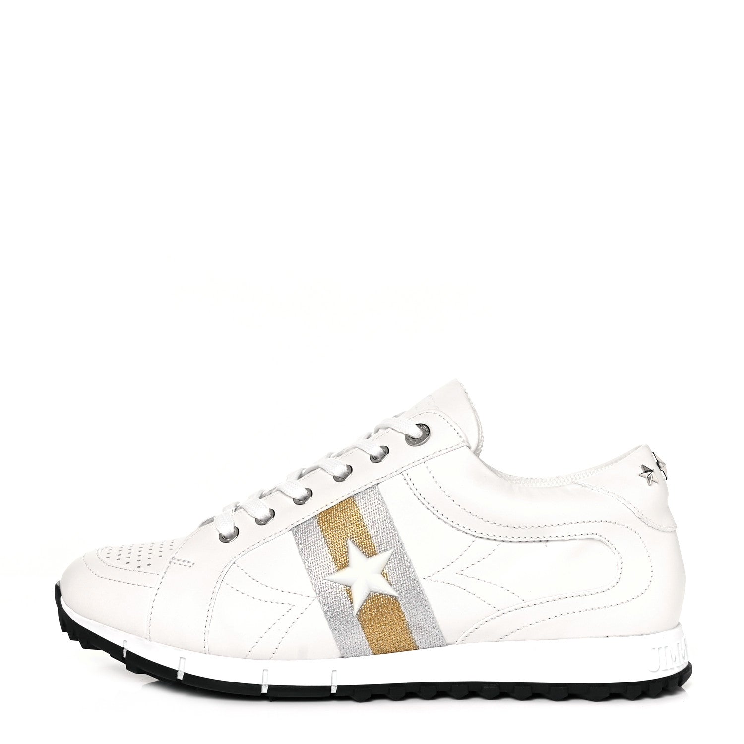 Jimmy Choo Calfskin Rafi Sneakers 44.5 White 1 of 9