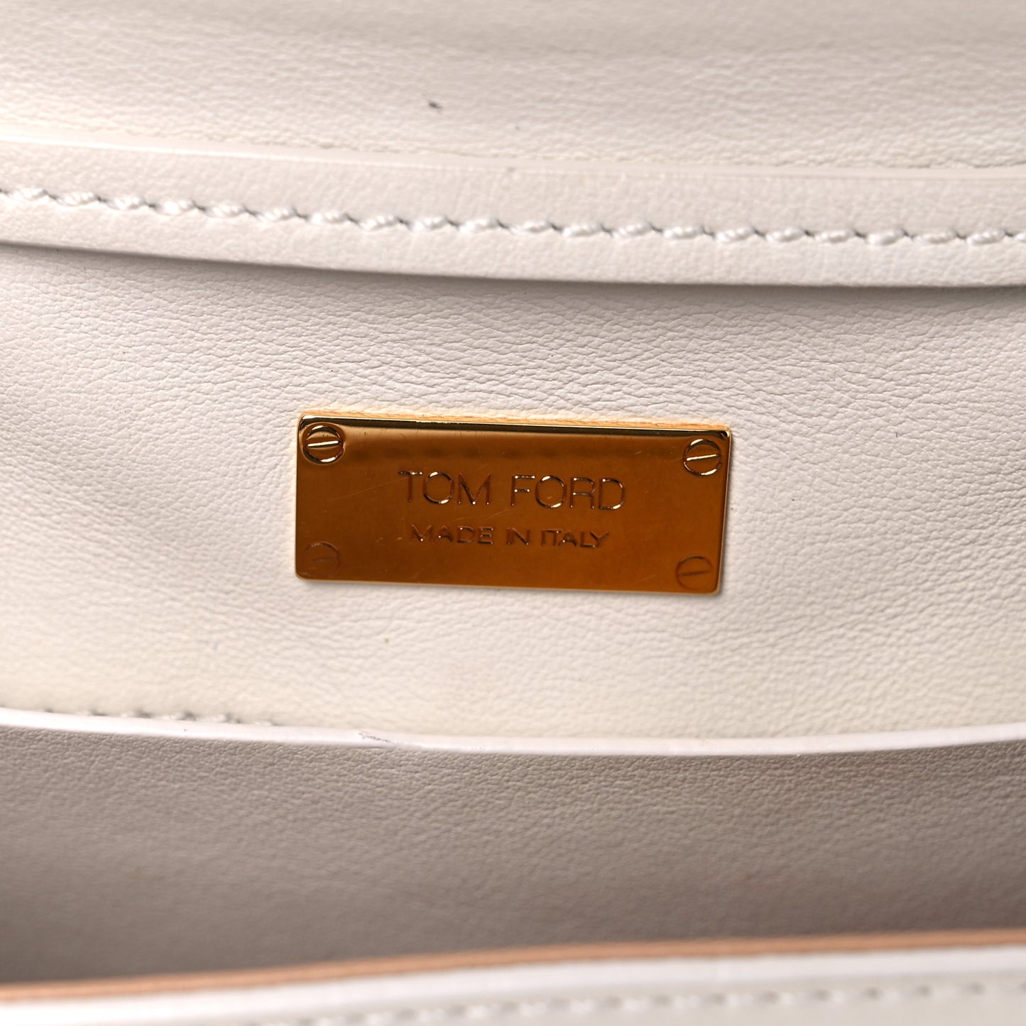 Calfskin Sedgwick Zip Clutch White