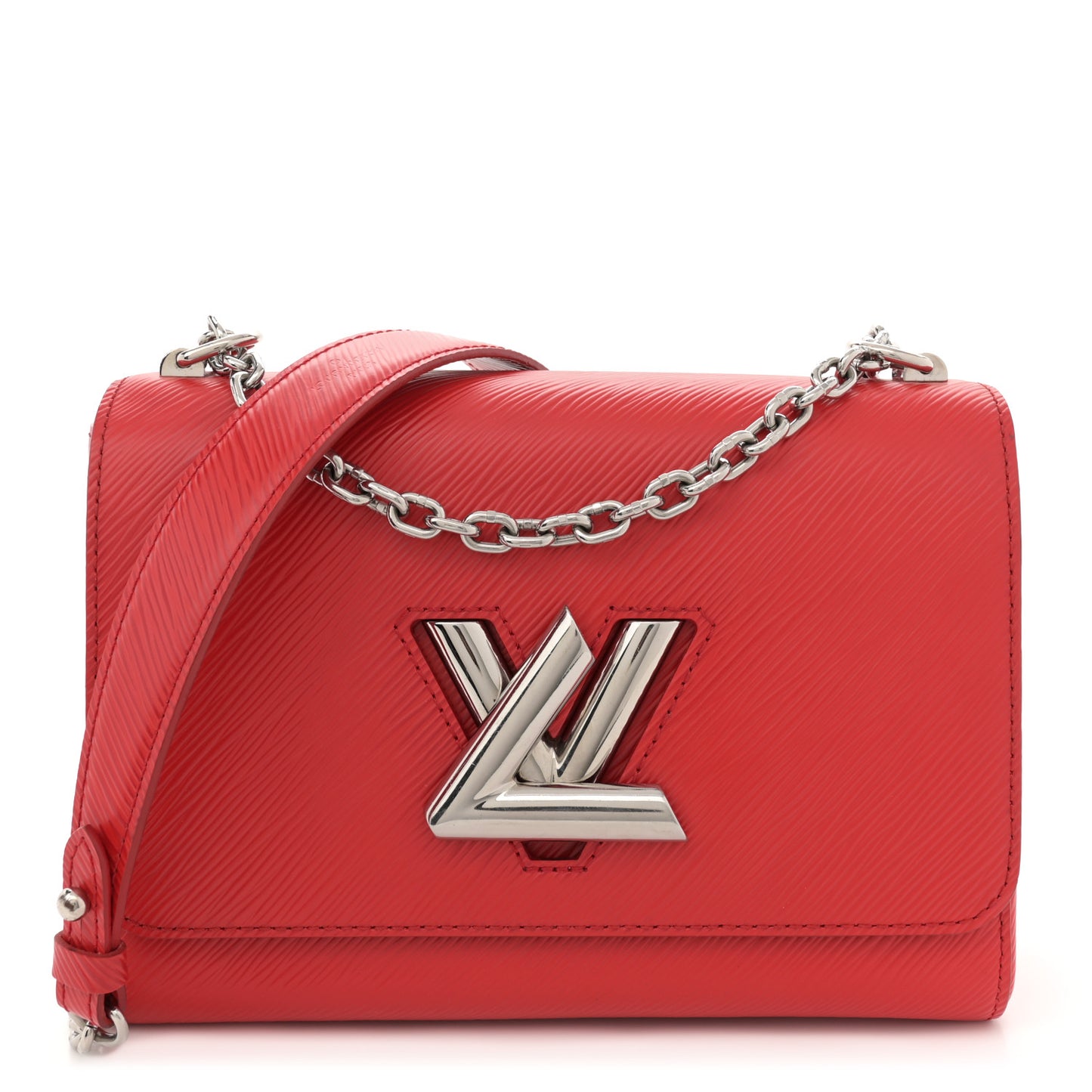 Epi Twist Shoulder Bag MM Coquelicot
