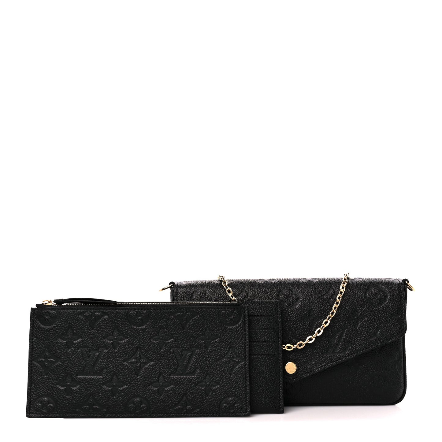 Empreinte Pochette Felicie Chain Wallet Black