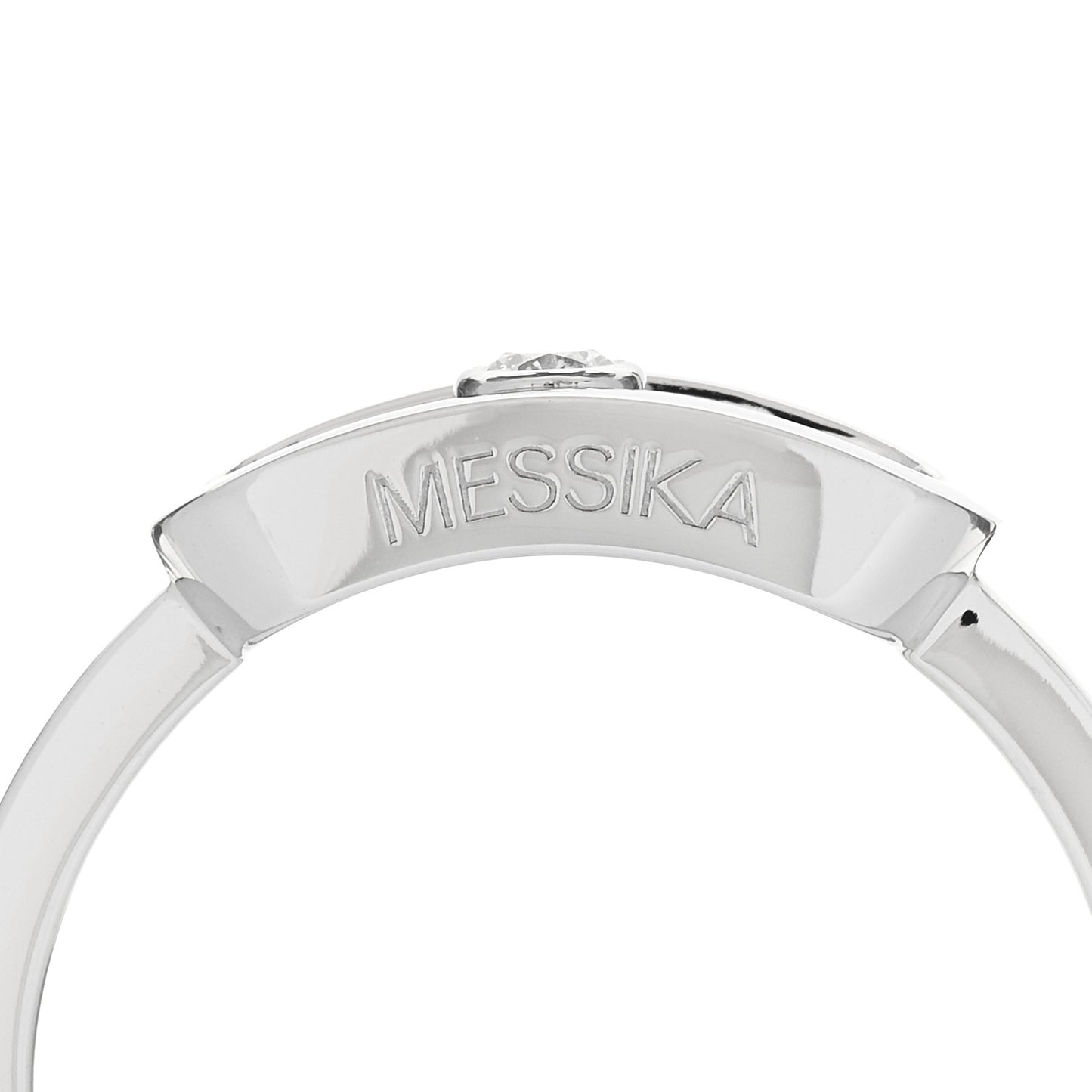18K White Gold Diamond Move Uno Ring 55 7.25