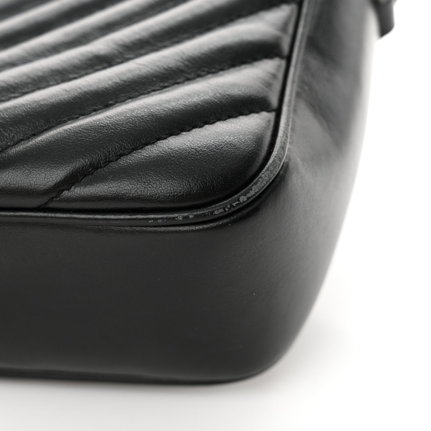 Calfskin Matelasse Monogram Lou Camera Bag Black