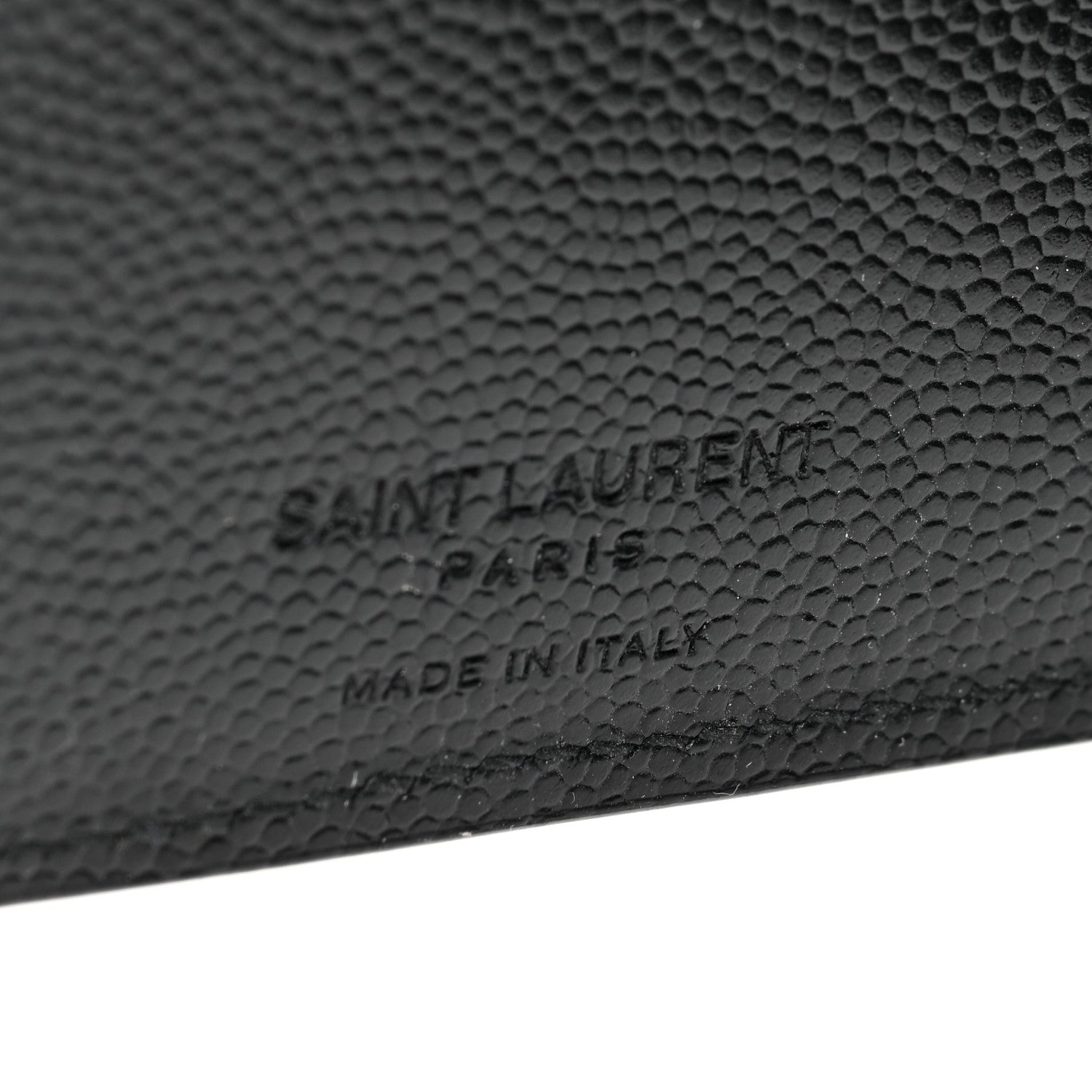 Saint Laurent Grain De Poudre Paris East West Wallet Black 5 of 6