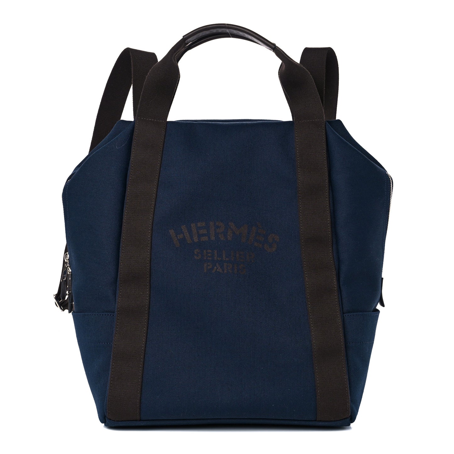 Toile Groom School Backpack Bleu Navy Feu