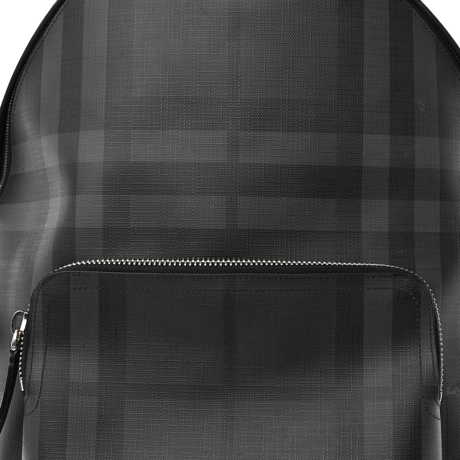 Burberry PVC Check Abbeydale Simple Backpack Black Grey 7 of 12