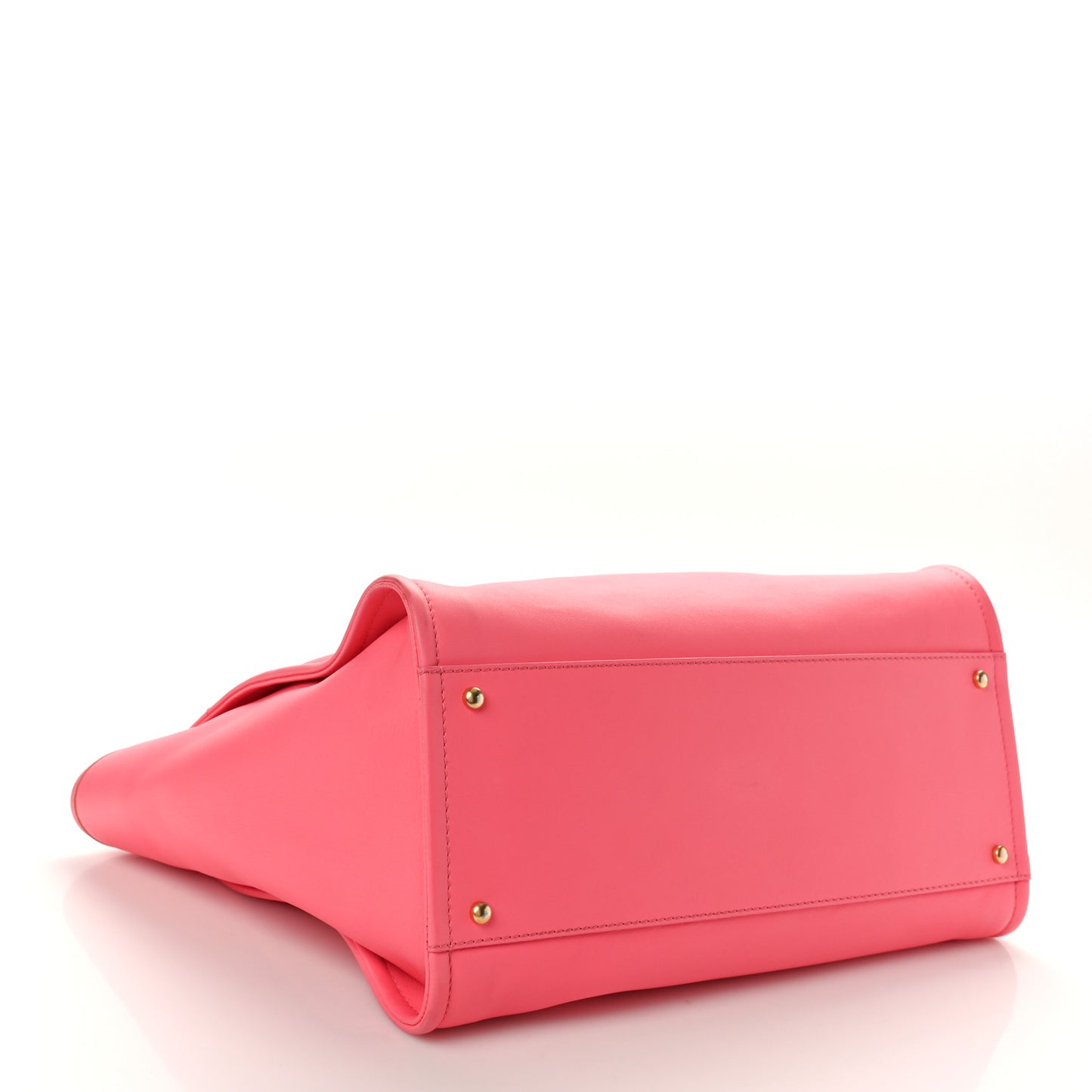 Calfskin Medium Deauville Tote Coral Pink