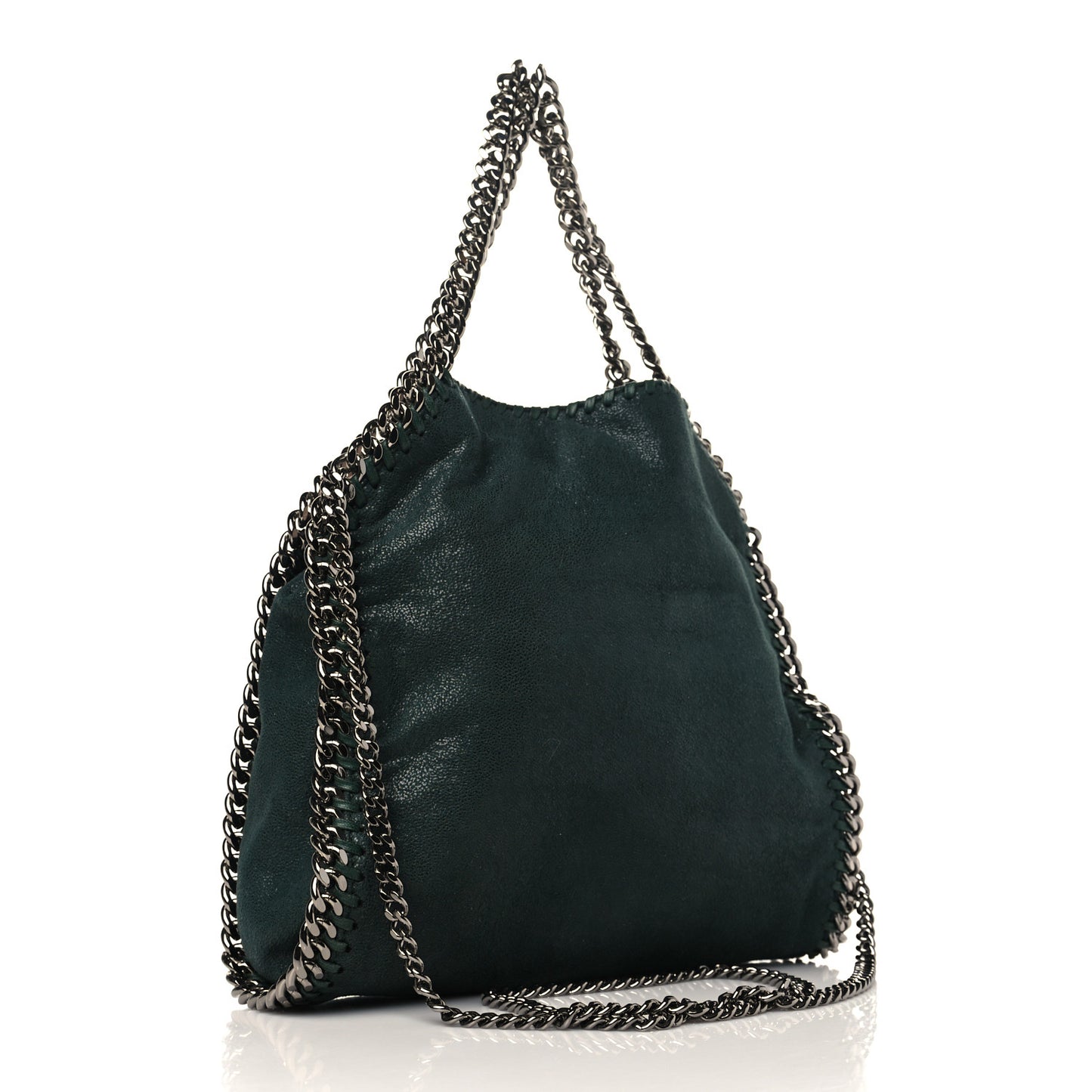 Shaggy Deer Mini Falabella Fold Over Tote Pine