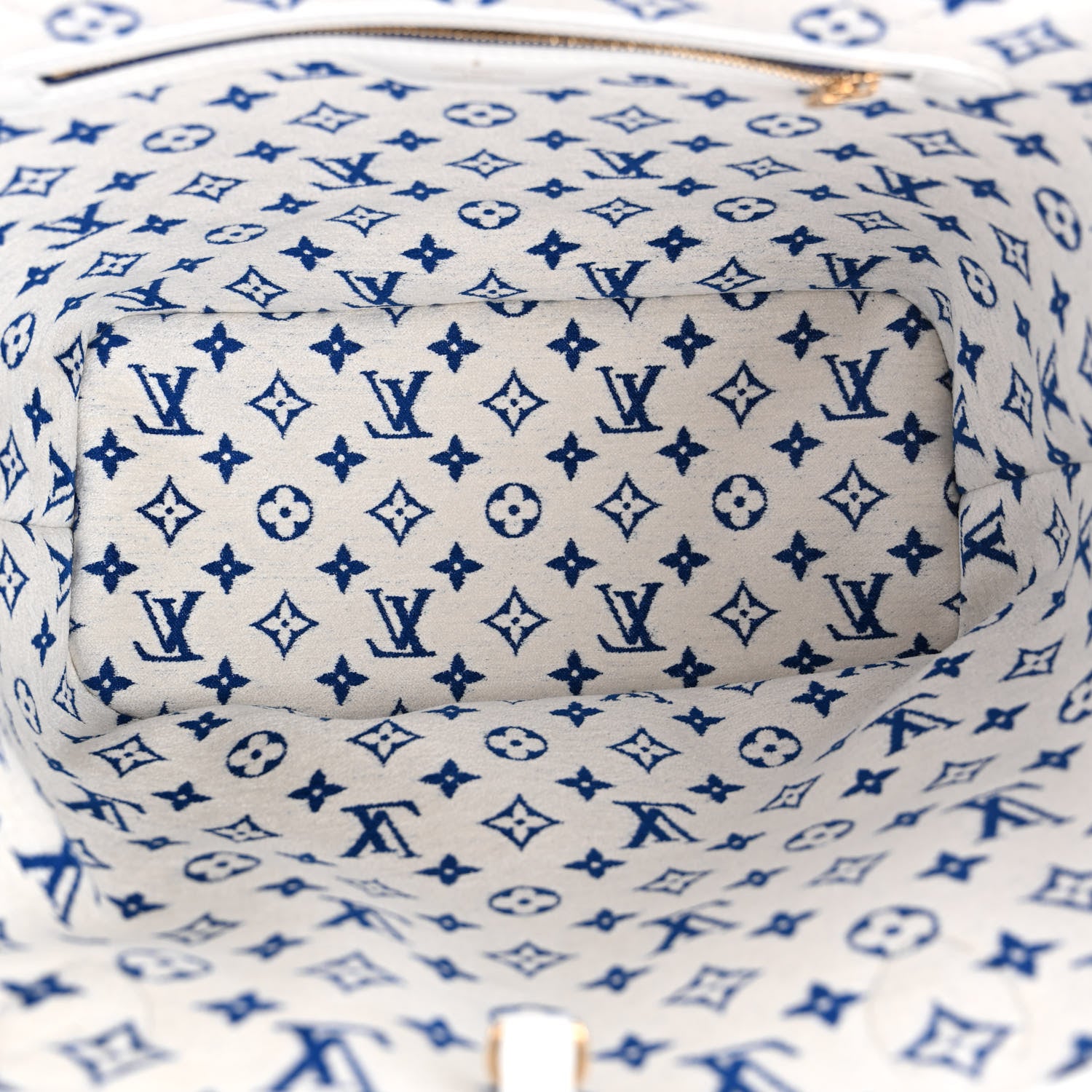 Louis Vuitton Jacquard Velvet Monogram LV Match Neverfull MM Bleu 6 of 11