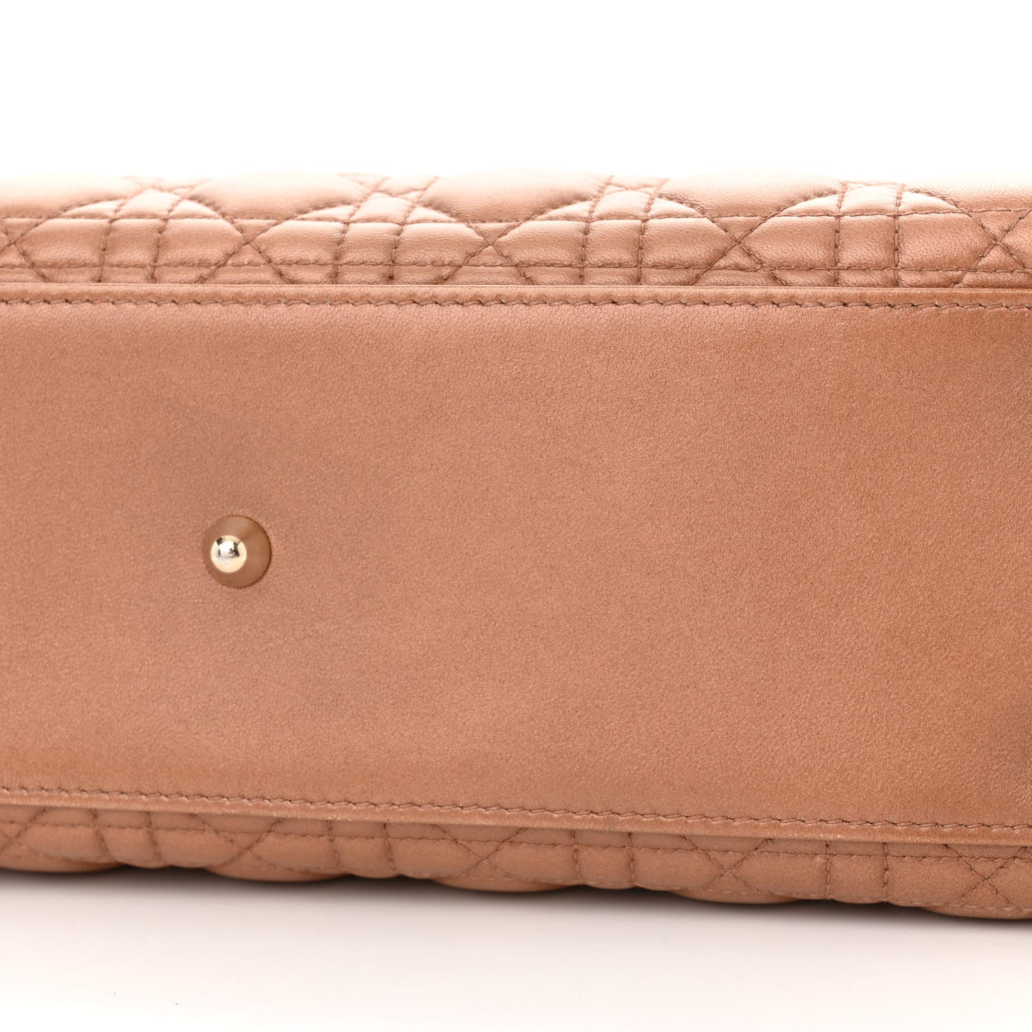 Christian Dior Metallic Lambskin Cannage Large Lady Dior Pink 14 of 14