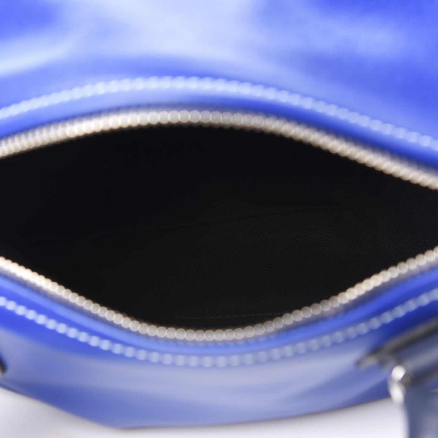 Calfskin Mini Pandora Logo Strap Moroccan Blue