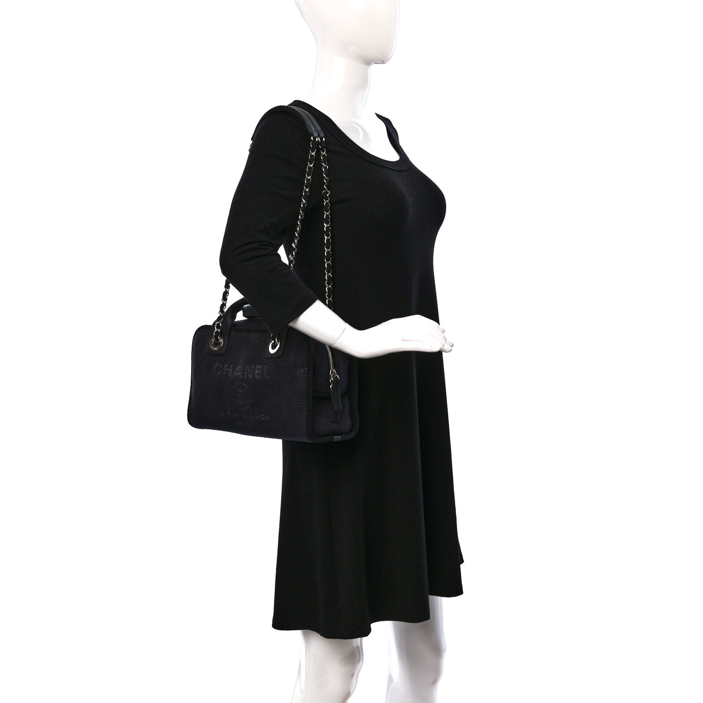 Mixed Fibers Deauville Bowling Bag Black