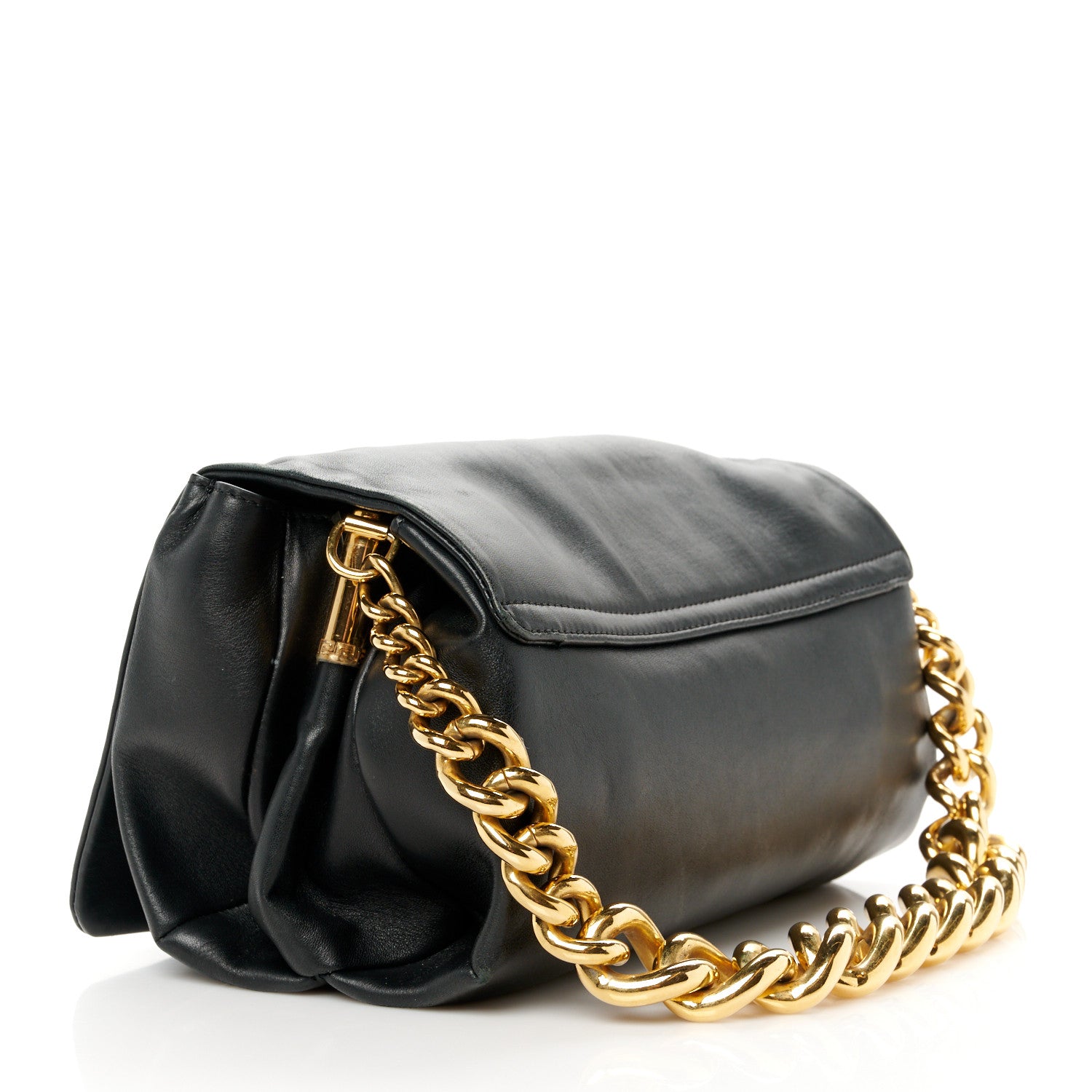 Versace Nappa Palazzo Sultan Shoulder Bag Black 3 of 11