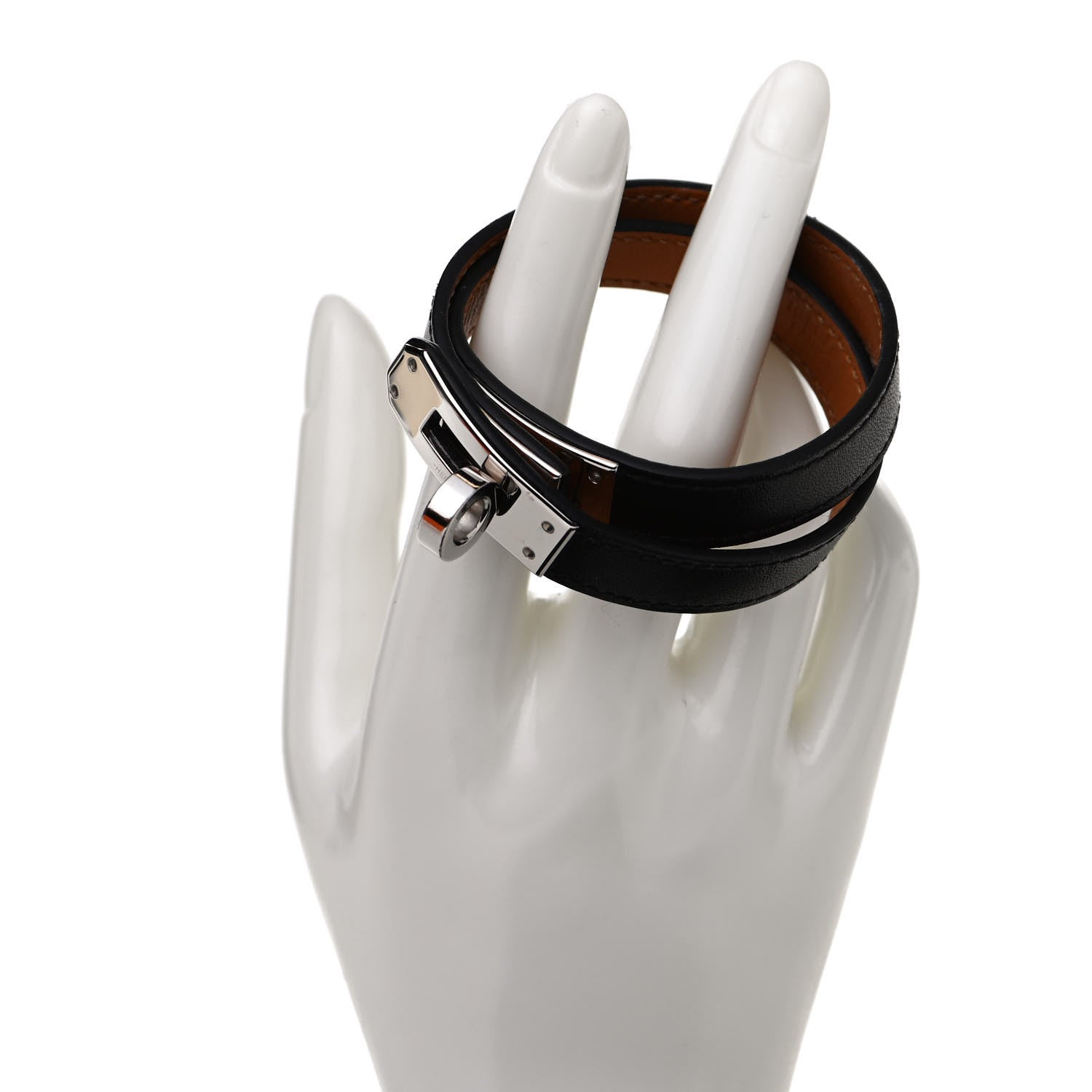 Hermes Box Kelly Double Tour Bracelet M Black 2 of 7