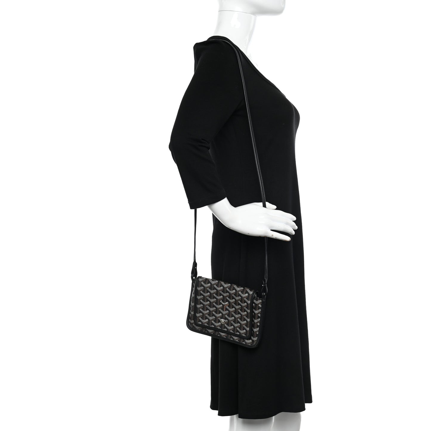 Goyardine Plumet Wallet Clutch Black