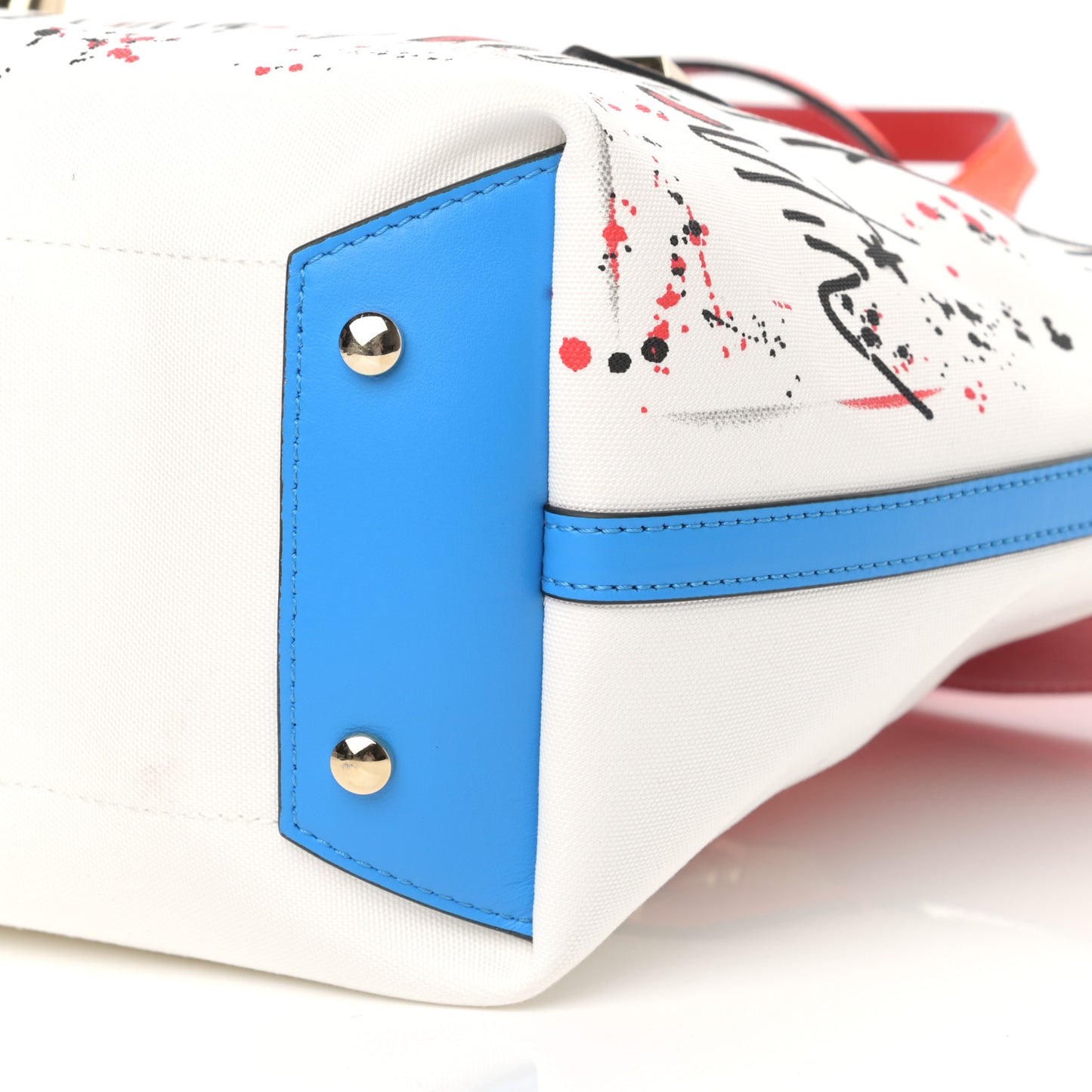 Canvas Frangibus Tote White Multicolor