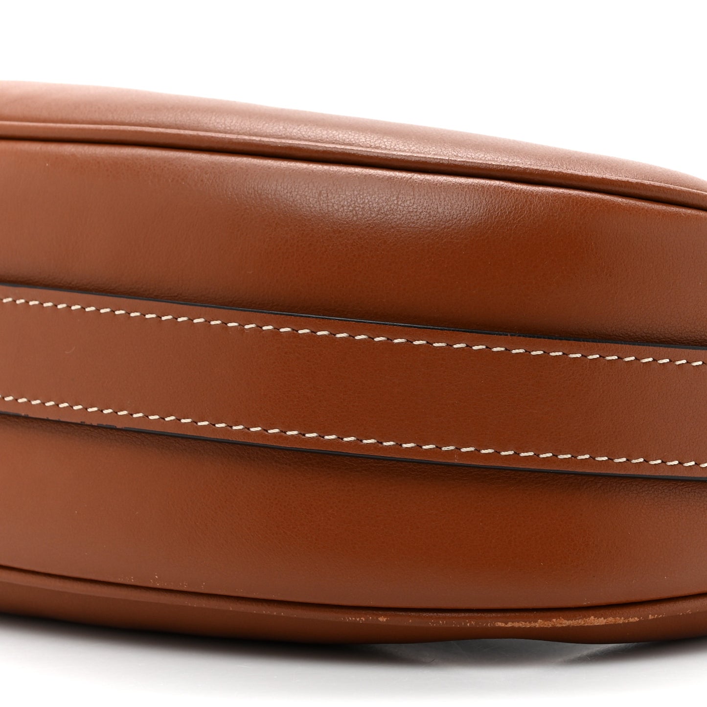 Smooth Calfskin Medium Strap Ava Shoulder Bag Tan