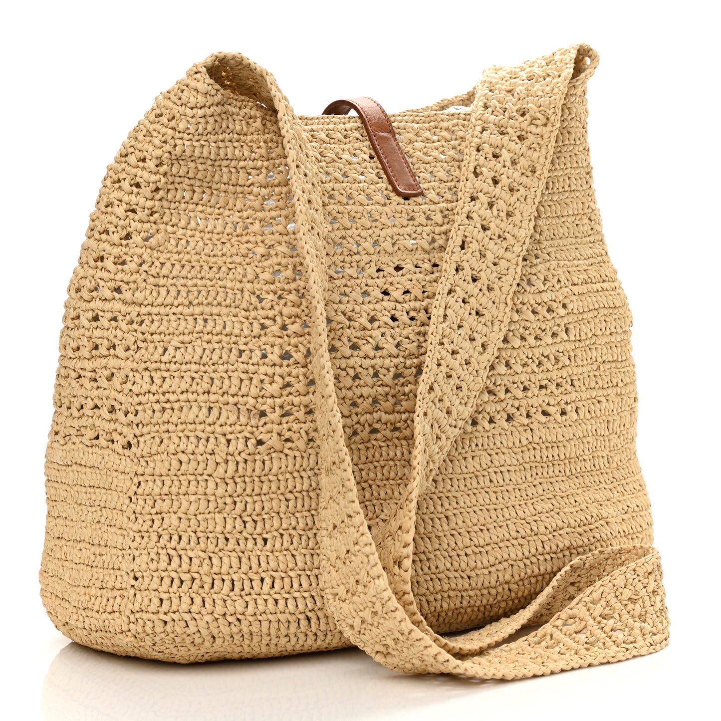 Raffia Monogram Hobo Naturale