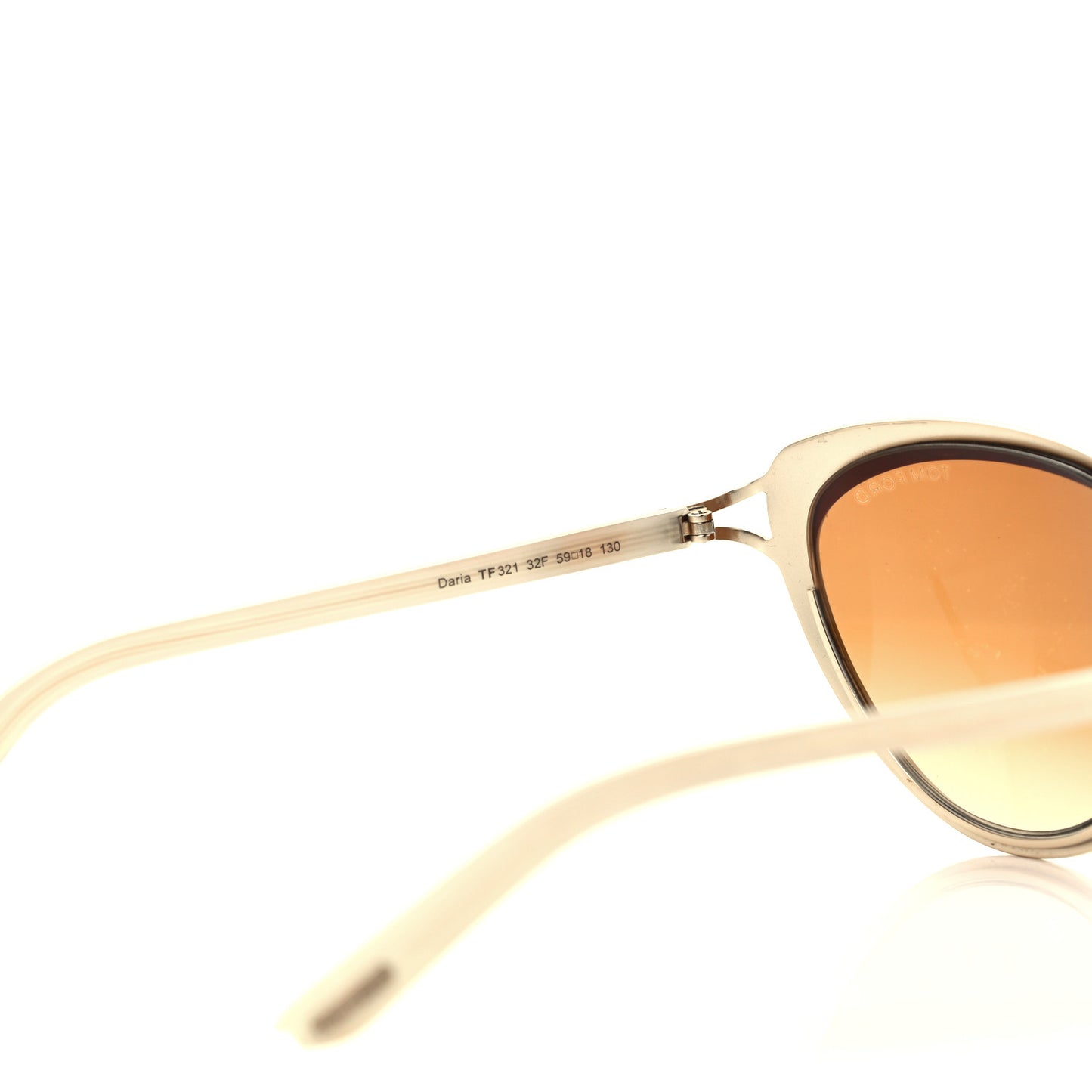 Acetate Daria Sunglasses TF 321 White