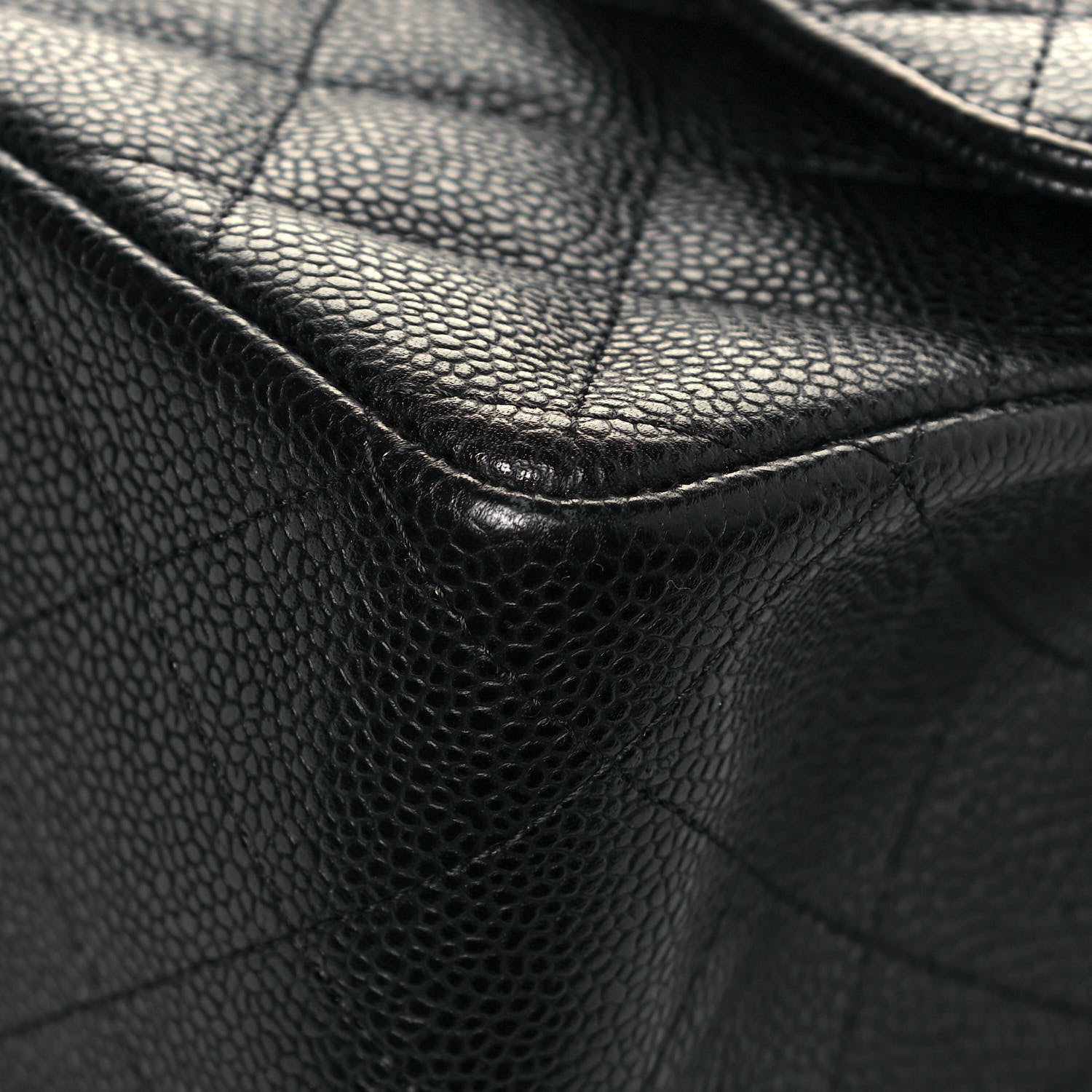 Chanel Caviar Quilted Jumbo Double Flap Black 11 of 17