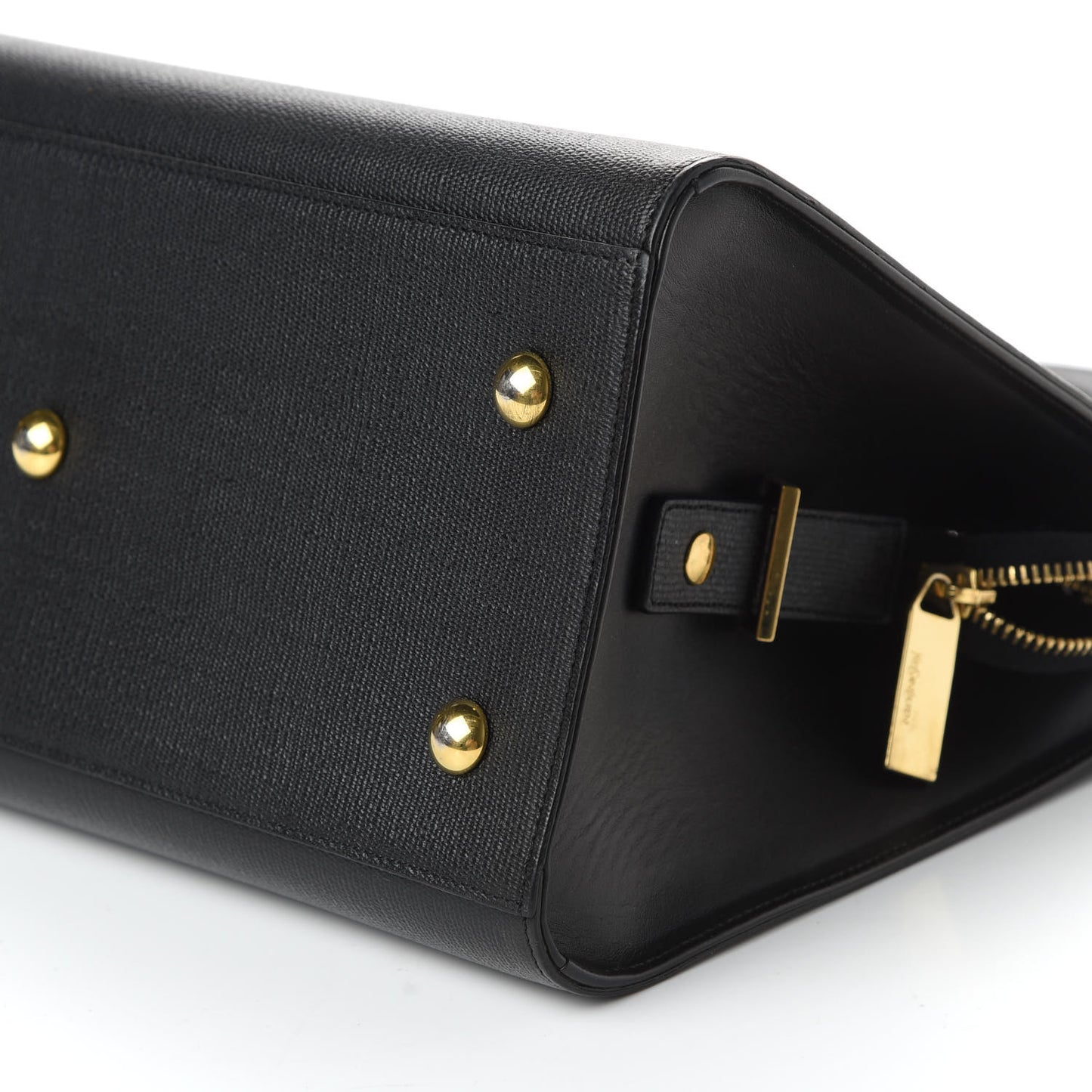 Textured Calfskin Small Classic Y Cabas Black