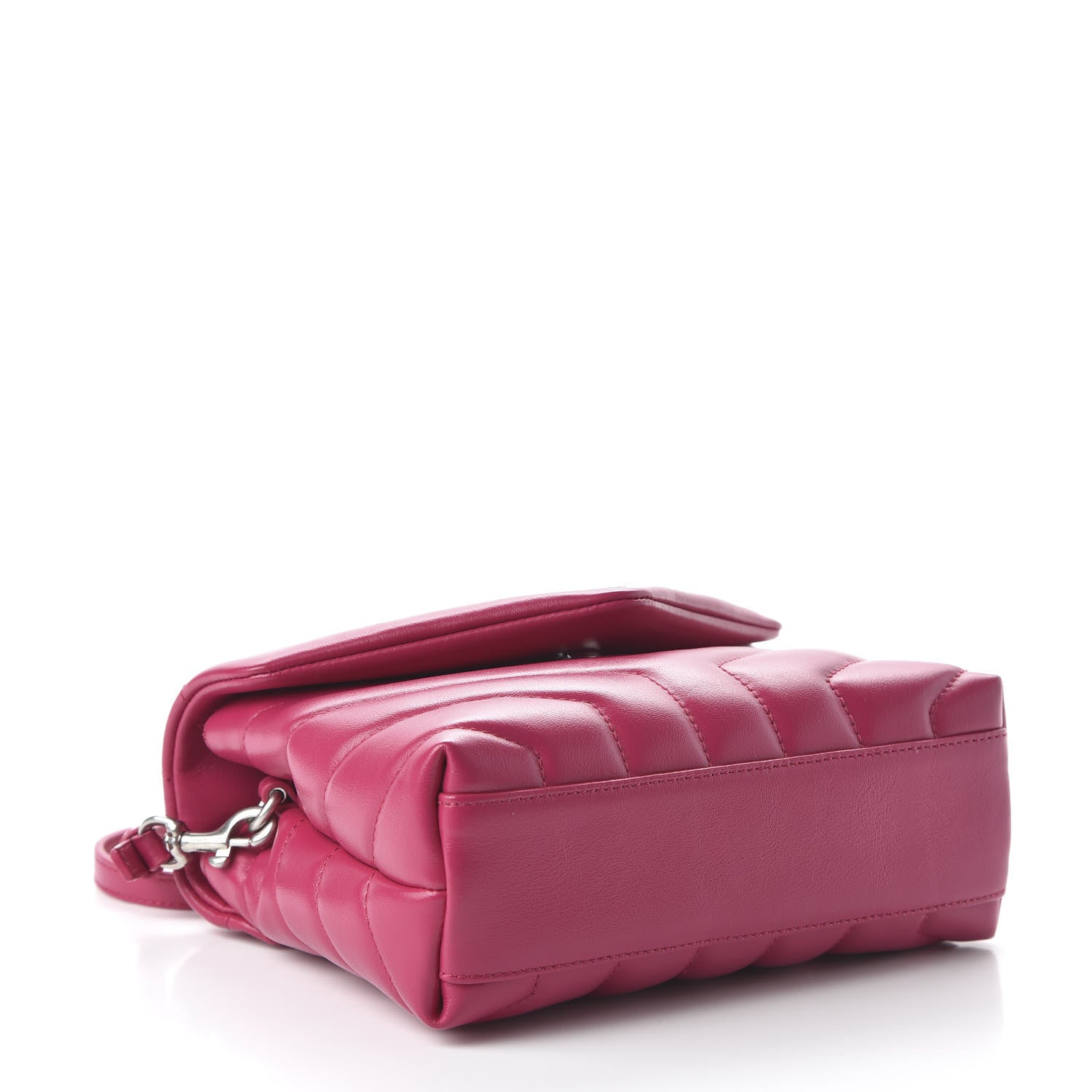 Saint Laurent Calfskin Y Quilted Monogram Toy Loulou Crossbody Bag Freesia 4 of 9