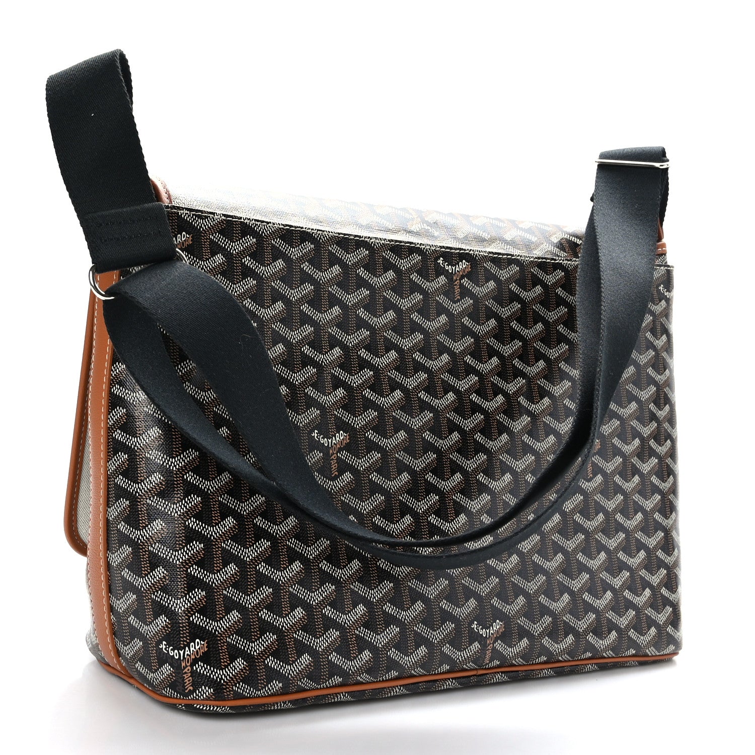 Goyard Goyardine Capetien Messenger Bag Black Gold 3 of 7