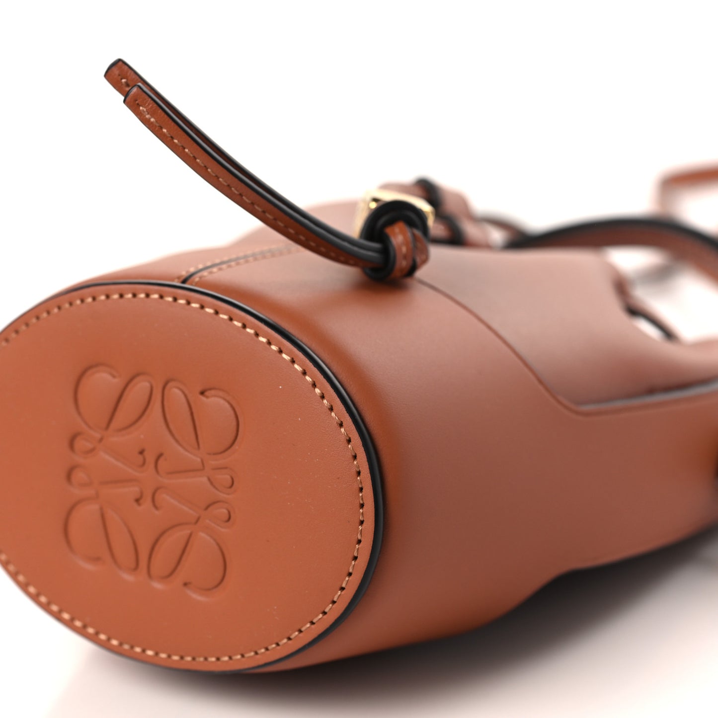 Calfskin Balloon Nano Bucket Bag Tan