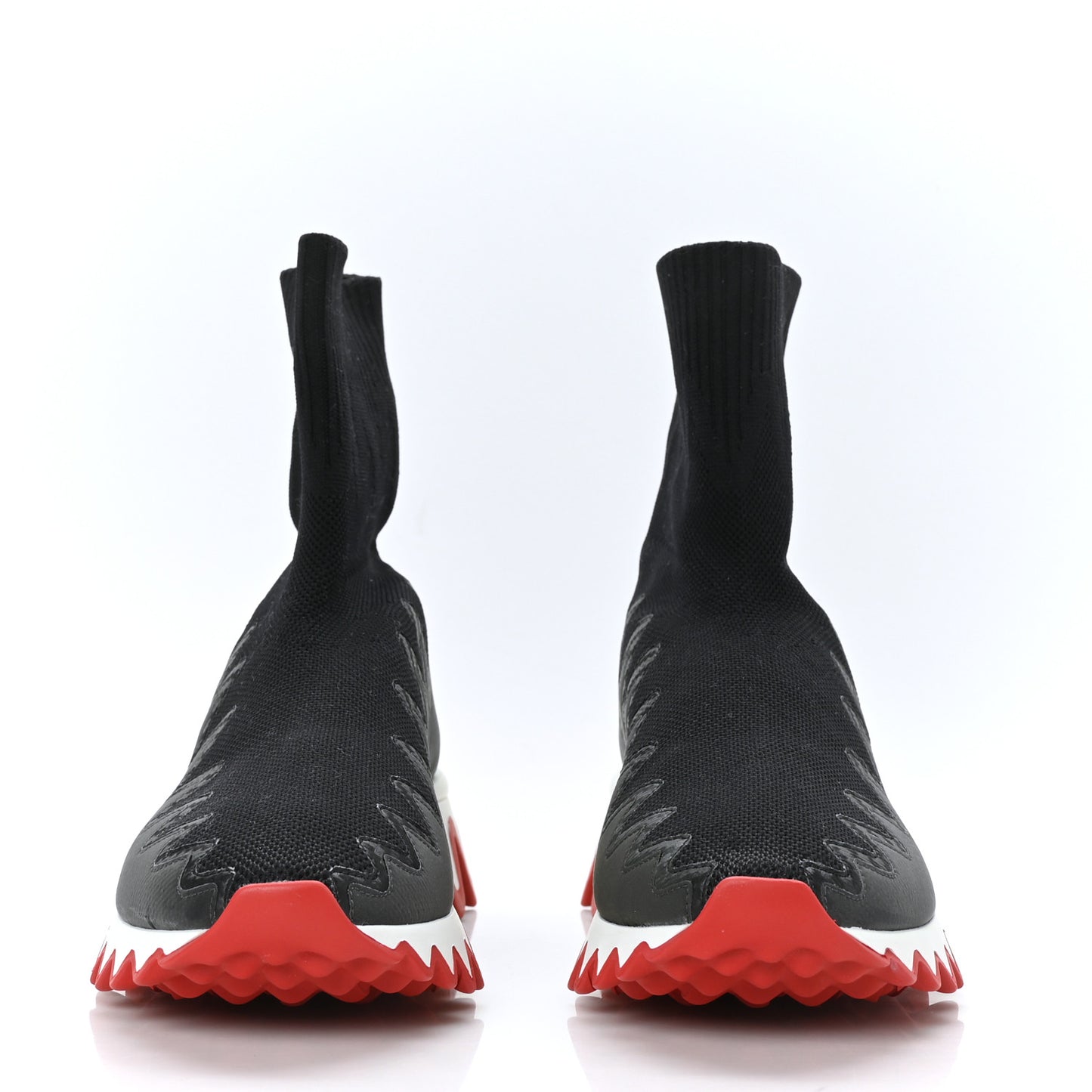 Knit Mesh Sharky Sock Sneakers 38 Black
