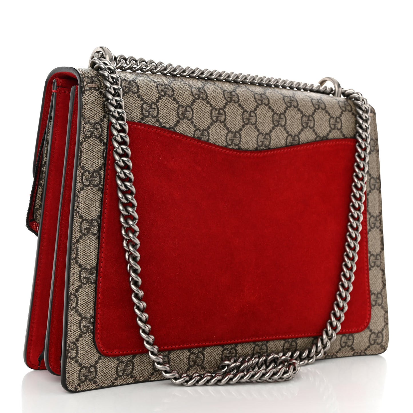 GG Supreme Monogram Embroidered Medium Dionysus Shoulder Bag Beige Multi