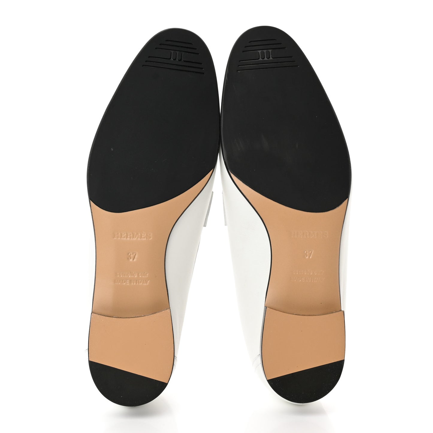 Calfskin Womens Royal Loafers 37 White