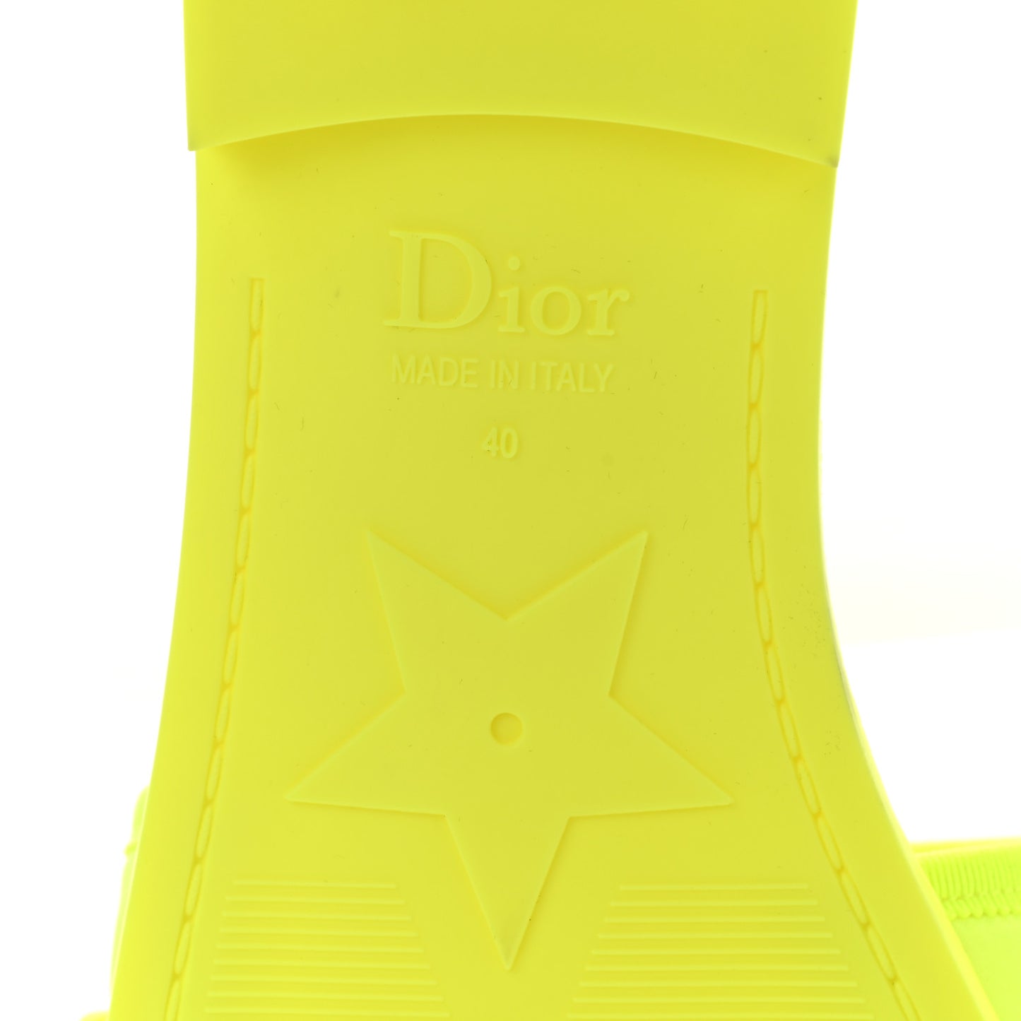 Technical Stretch Fabric Camouflage Dio(r)evolution Slide Sandals 40 Yellow Fluo