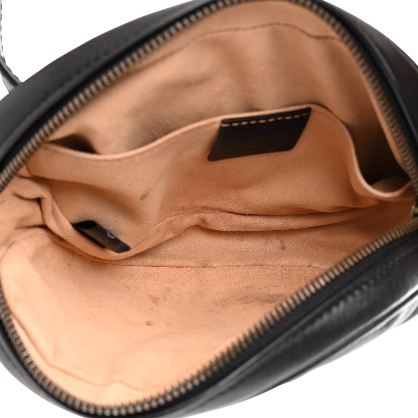 Calfskin Matelasse GG Marmont Belt Bag 85 34 Black