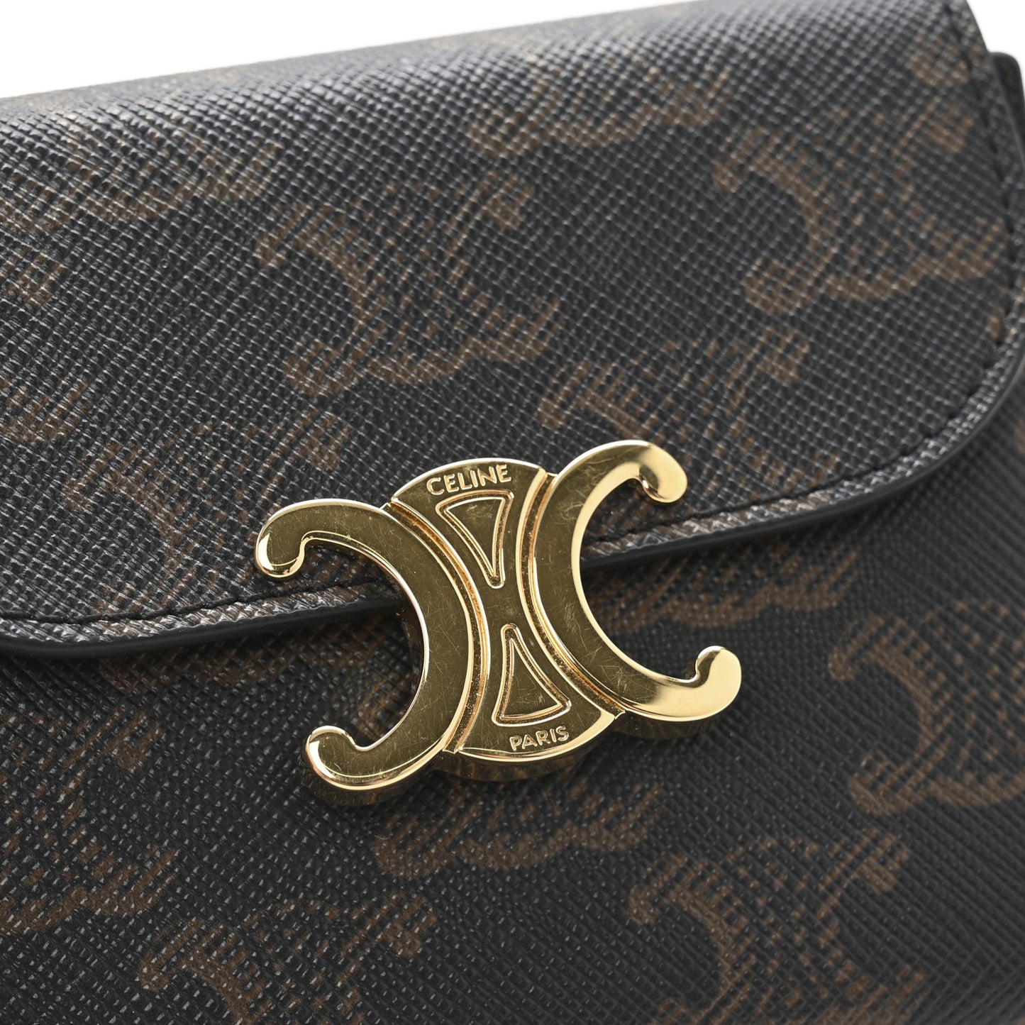 Triomphe Canvas Small Triomphe Wallet Tan